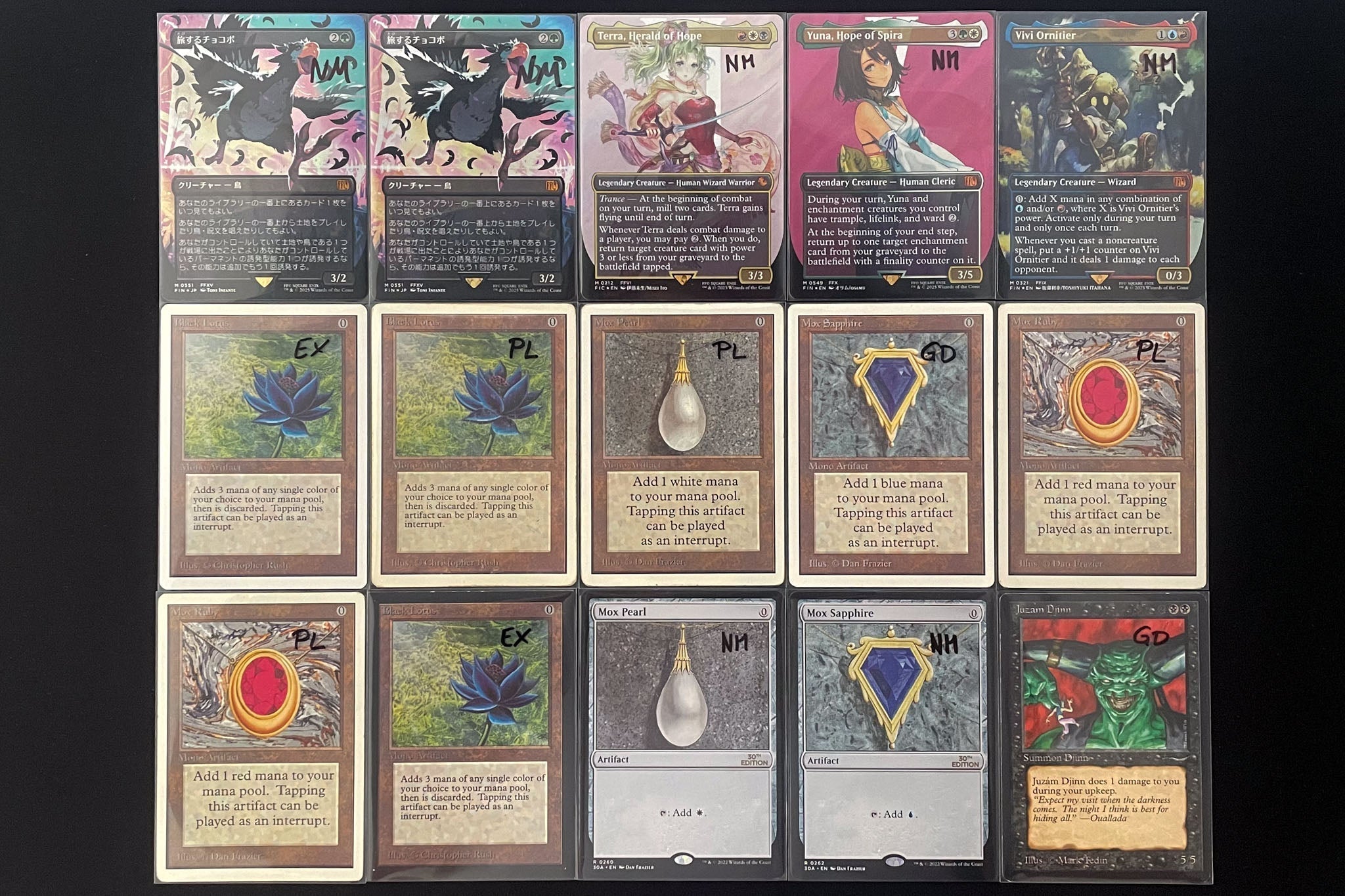 New Arrivals: Back from Vegas – 2 Chocobo, 3 Black Lotus