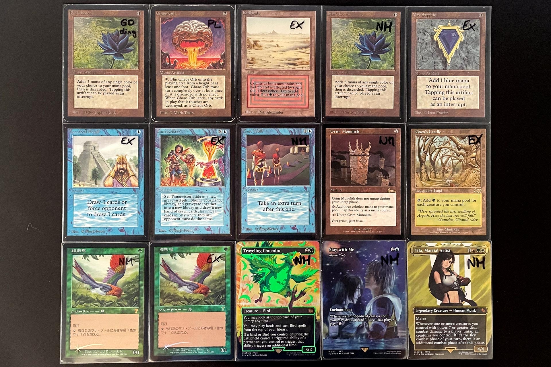 New Arrivals: Alpha and Unlimited Lotus, 7th Edition Bird and Green Bird