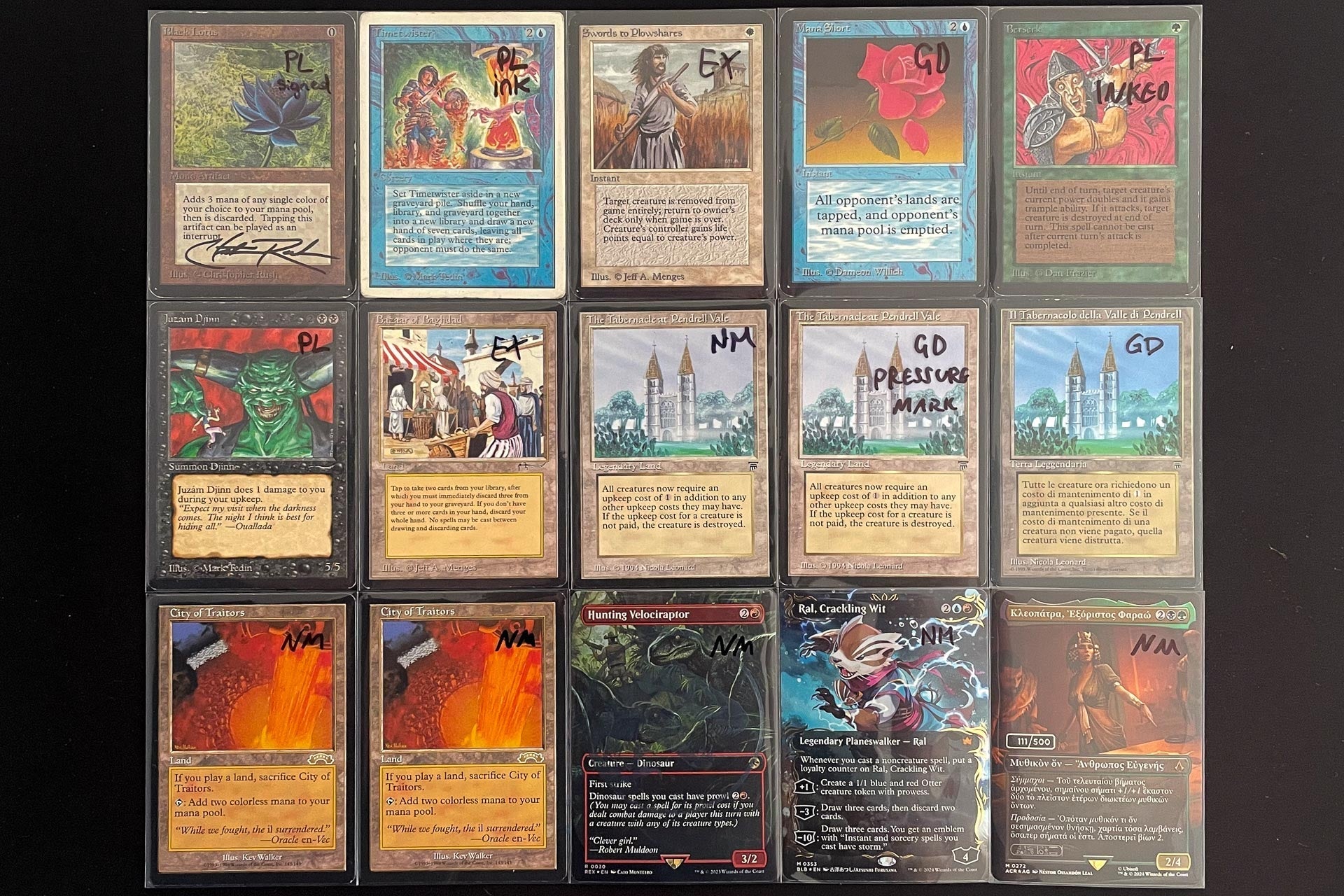 New Arrivals: Alpha Black Lotus, Unlimited Timetwister and three Tabernacles!