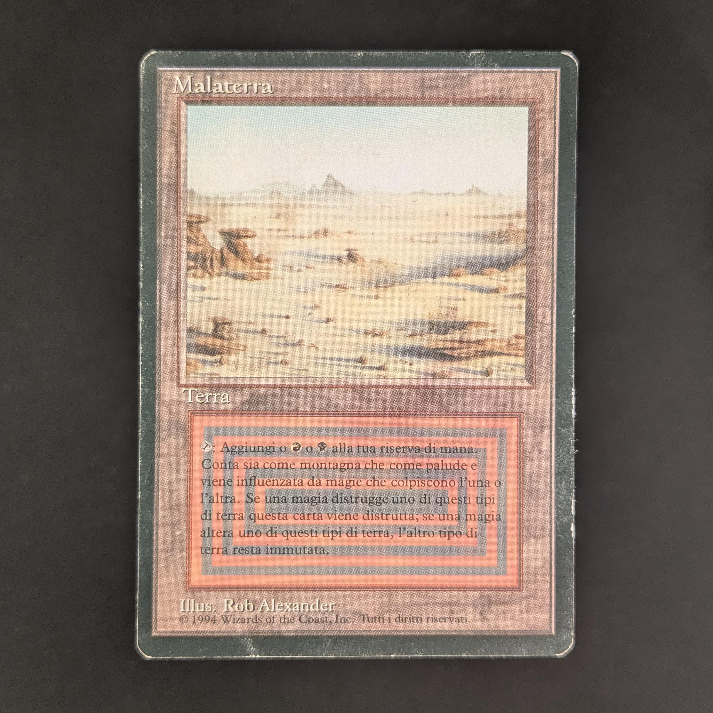 MTG Singles - Badlands - Foreign Black Bordered - Italian - PO - WATER DAMAGE - 18902