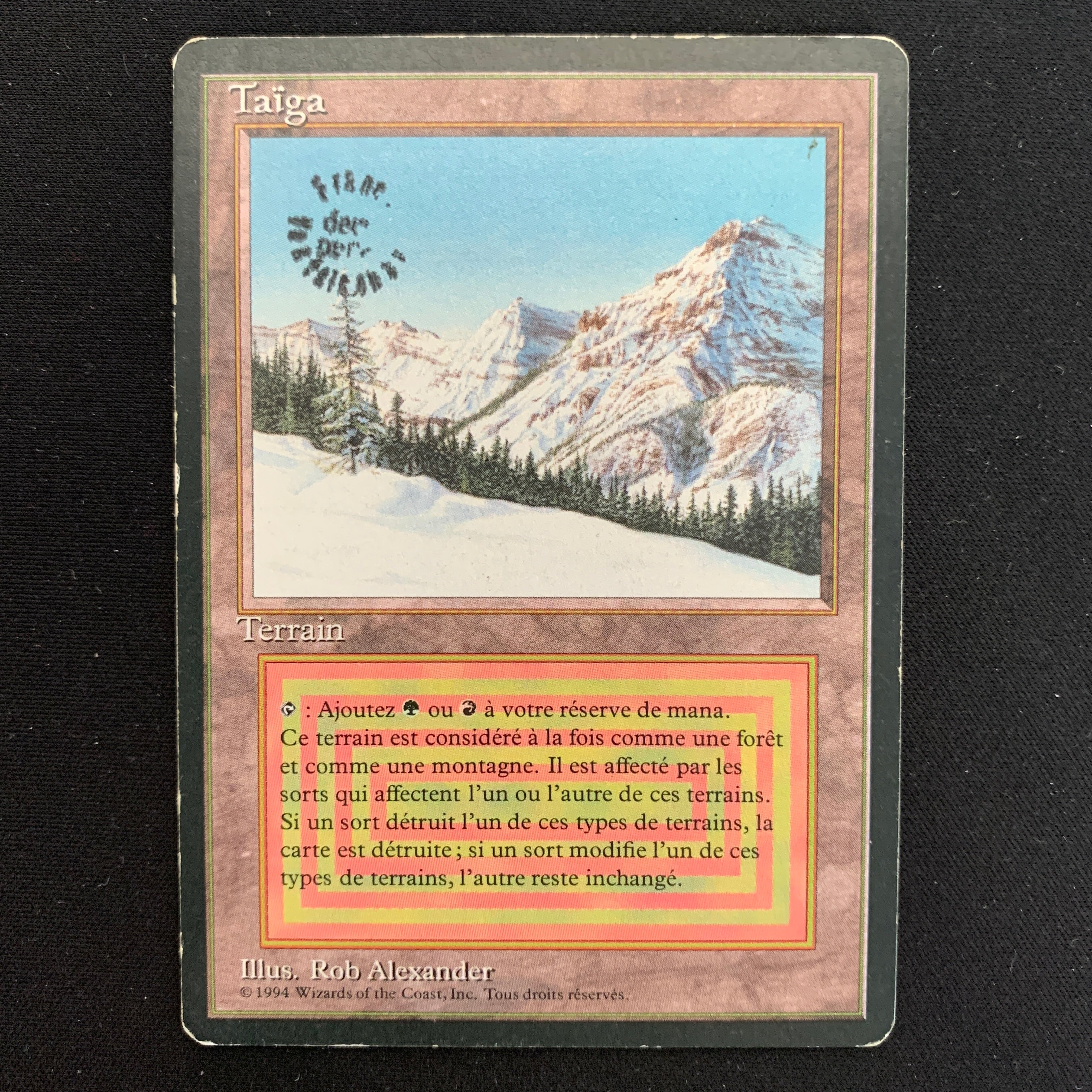 MTG Singles - Taiga - Foreign Black Bordered - French - PL - GP STAMP - 18919