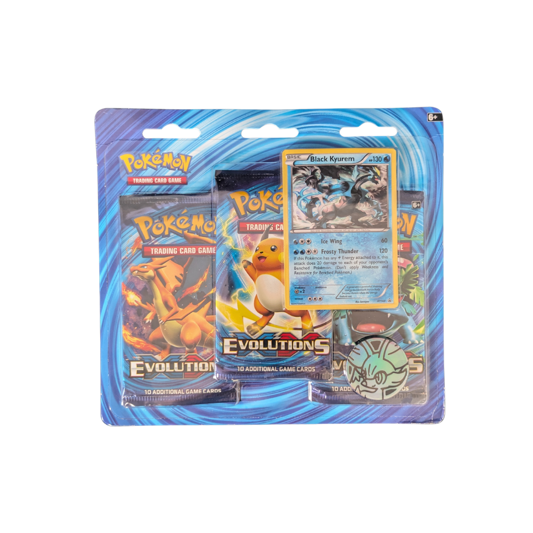 Evolutions: Black Kyurem 3-Pack Blister - Evolutions - English - Sealed