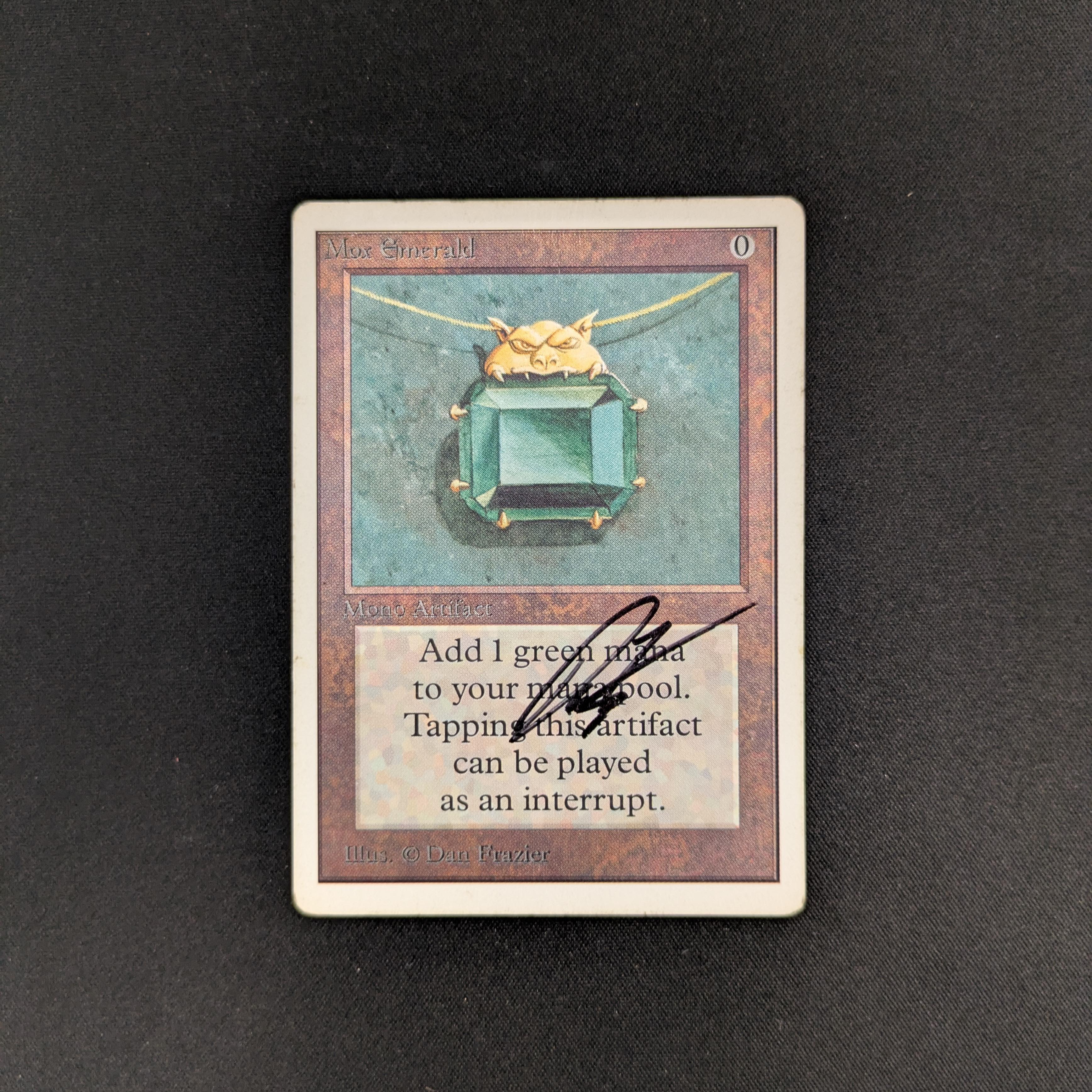 MTG Singles - Mox Emerald - Unlimited - PL - SIGNED - 25721