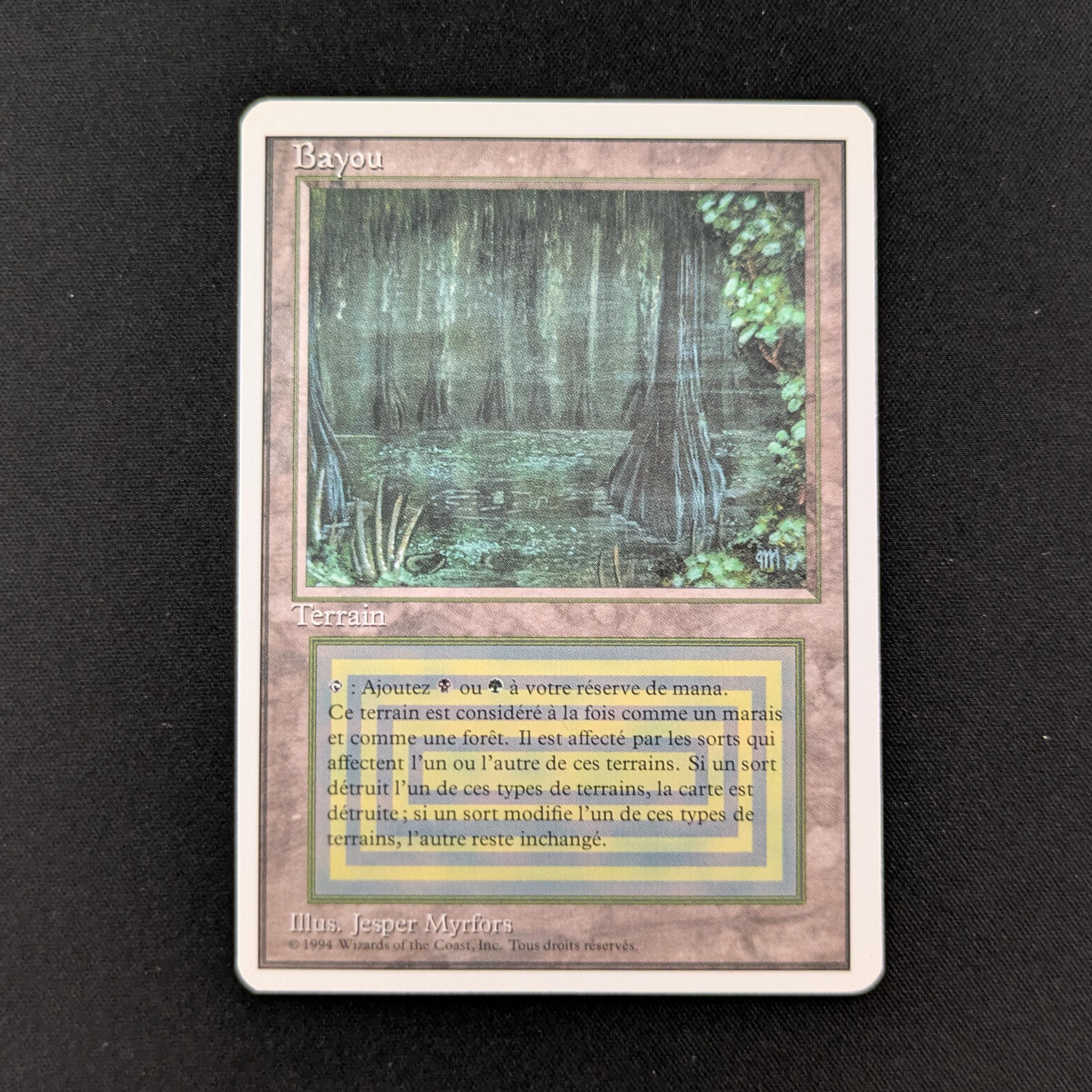 MTG Singles - Bayou - Foreign White Bordered - French - NM - 26031