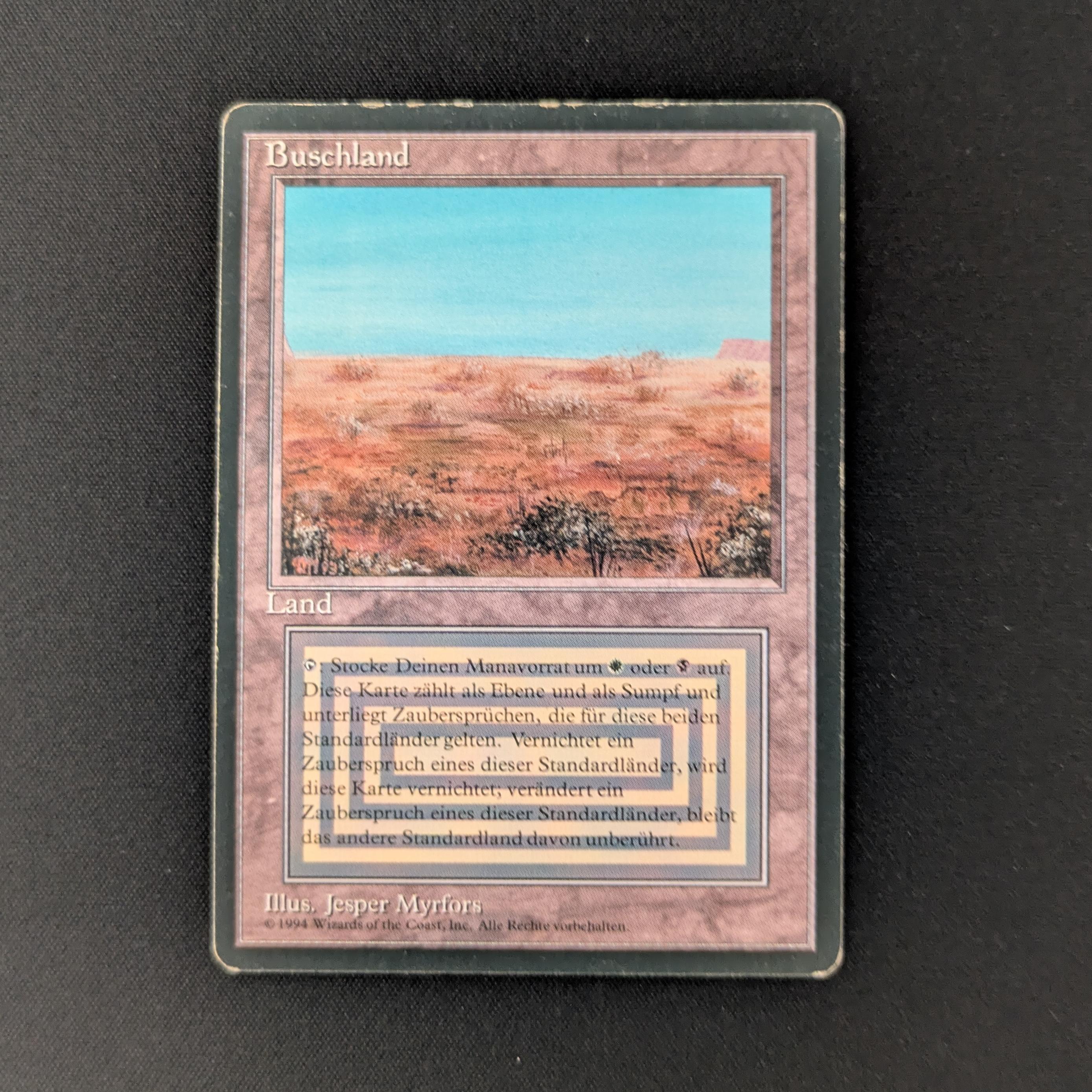 MTG Singles - Scrubland - Foreign Black Bordered - German - LP - 26087