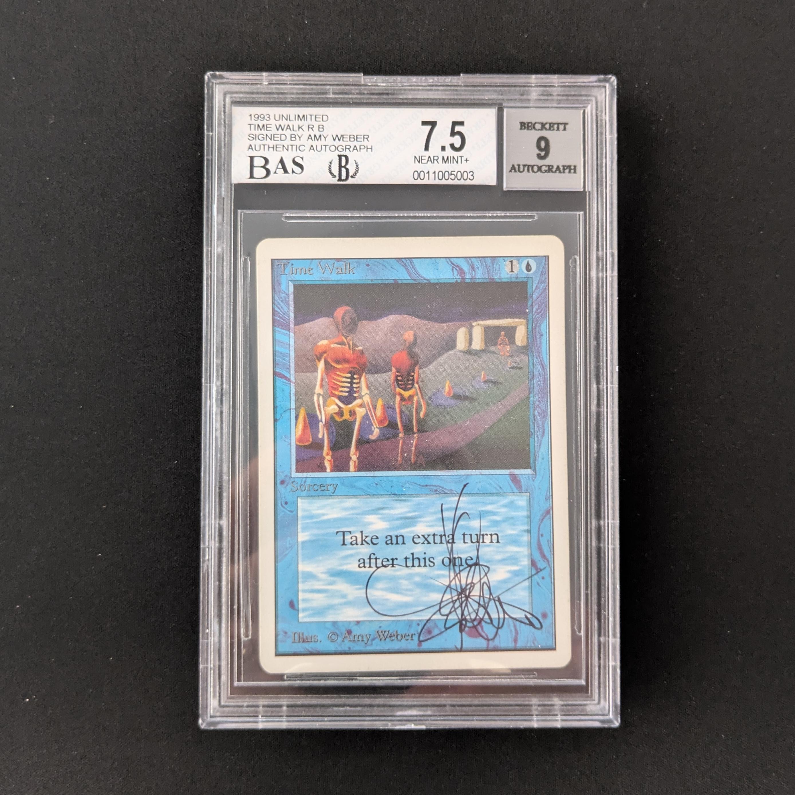MTG Singles - Time Walk - Unlimited - BGS 7.5 - SIGNED - 26117