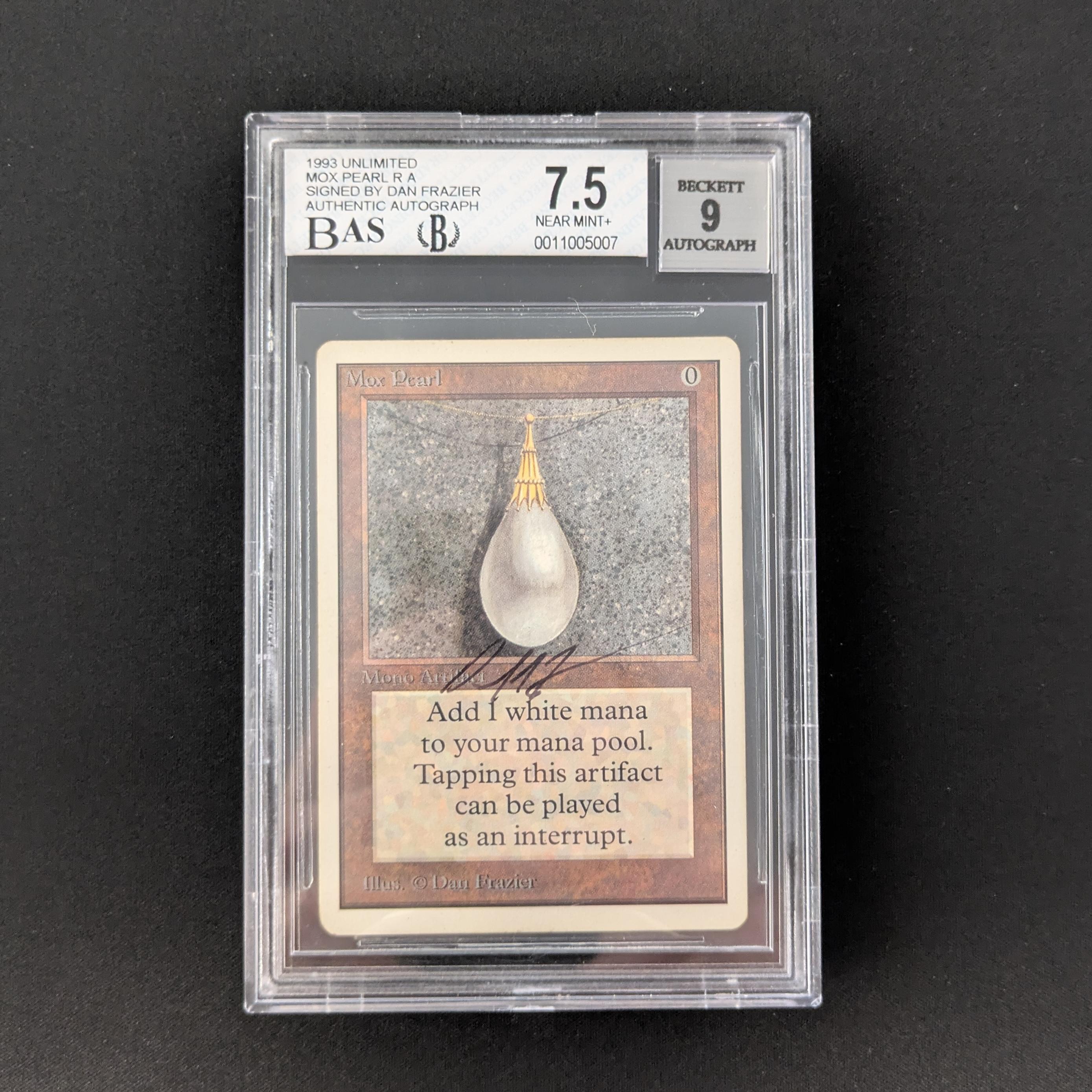 MTG Singles - Mox Pearl - Unlimited - BGS 7.5 - SIGNED - 26125