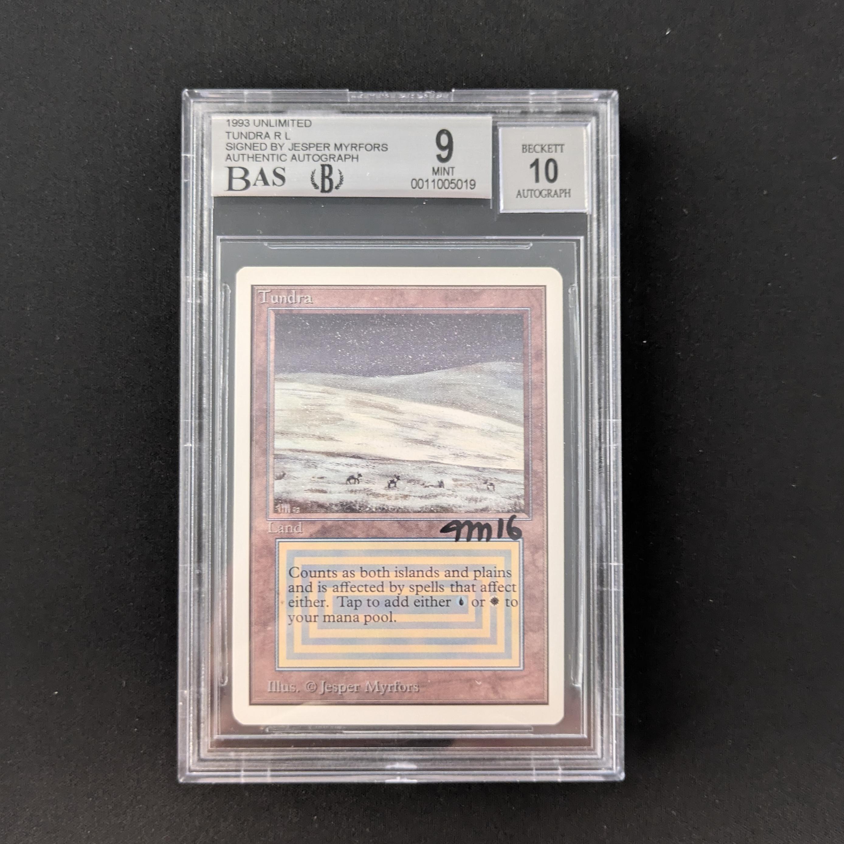 MTG Singles - Tundra - Unlimited - BGS 9 - SIGNED - 26127