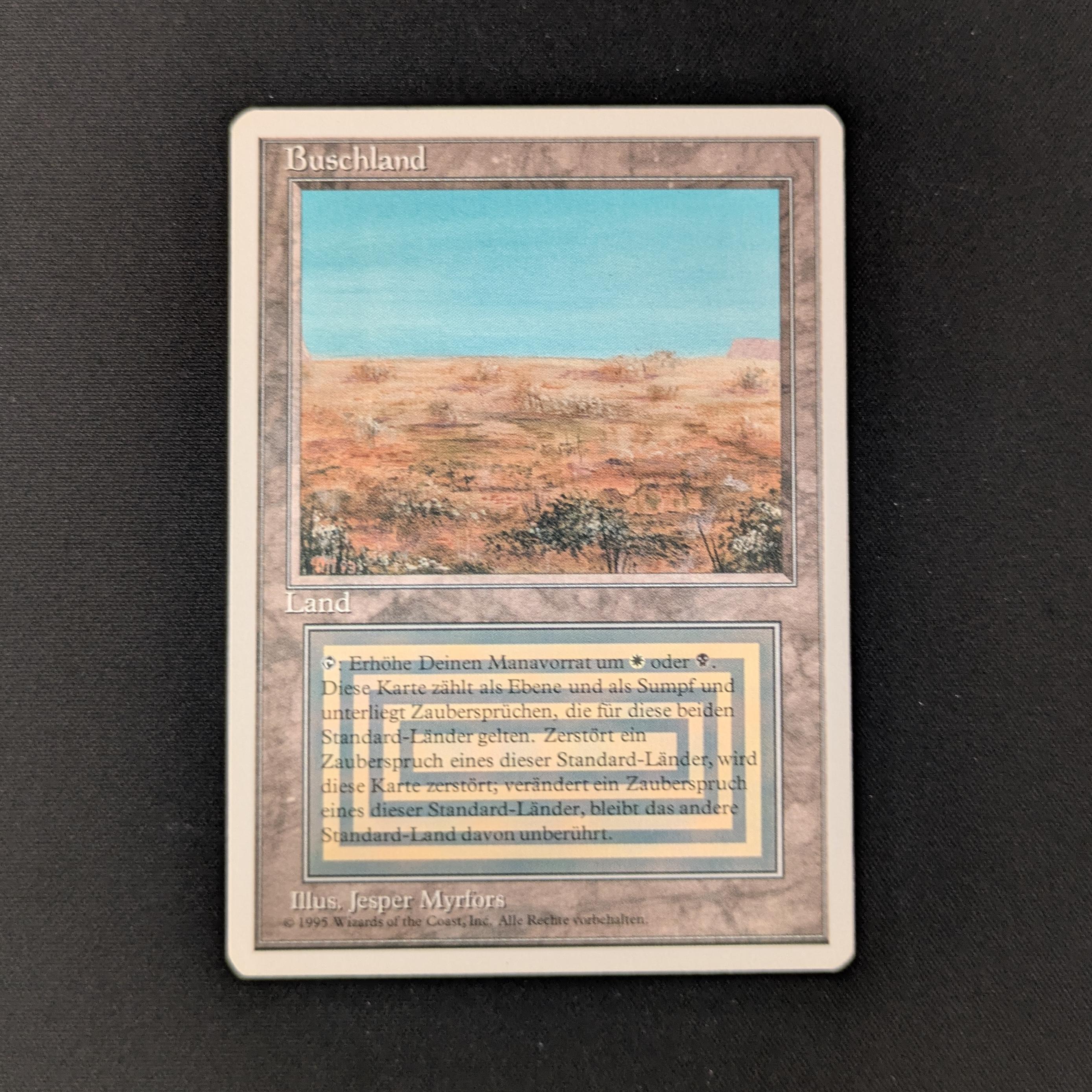 MTG Singles - Scrubland - Foreign White Bordered - German - NM - 26257