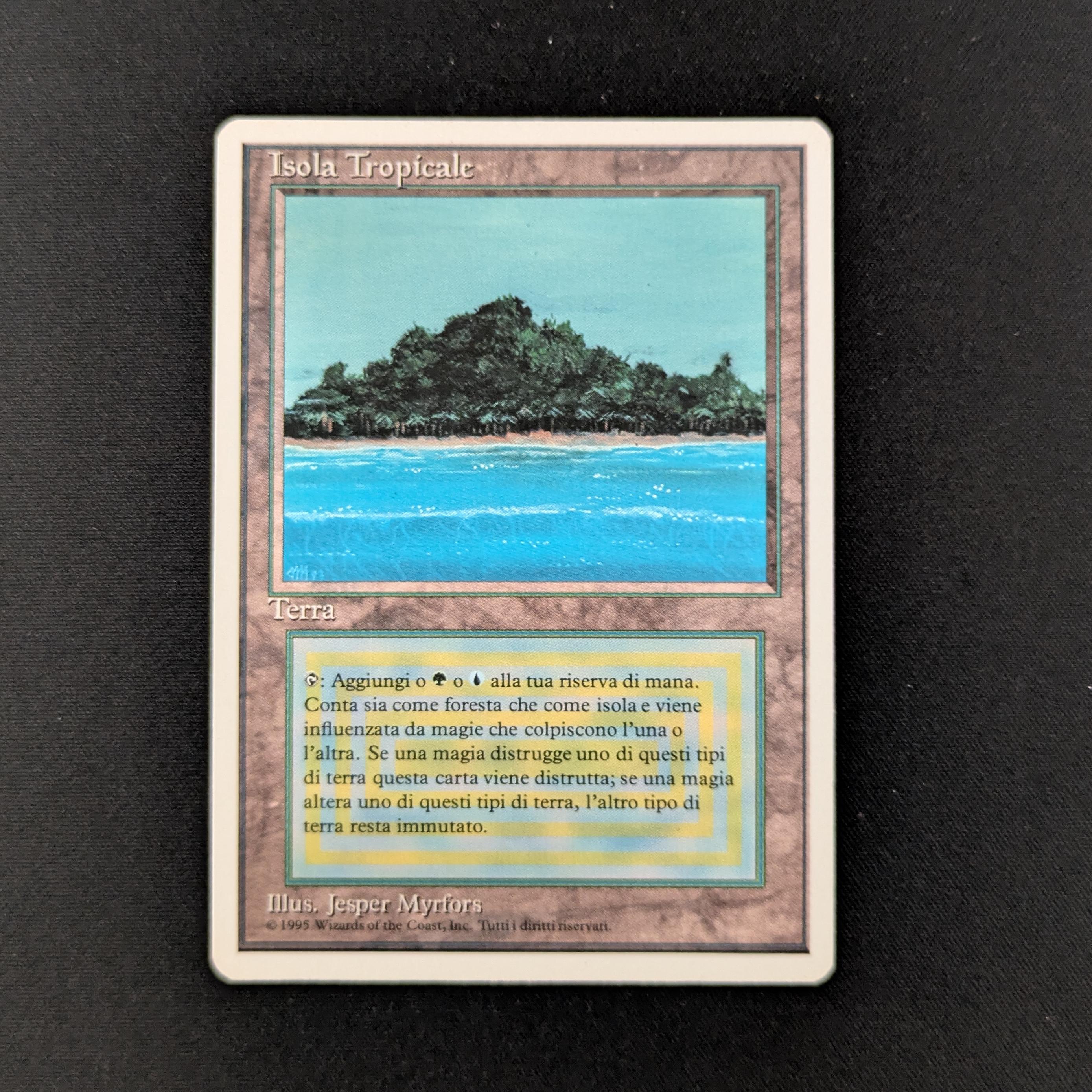 MTG Singles - Tropical Island - Foreign White Bordered - Italian - EX - 26666
