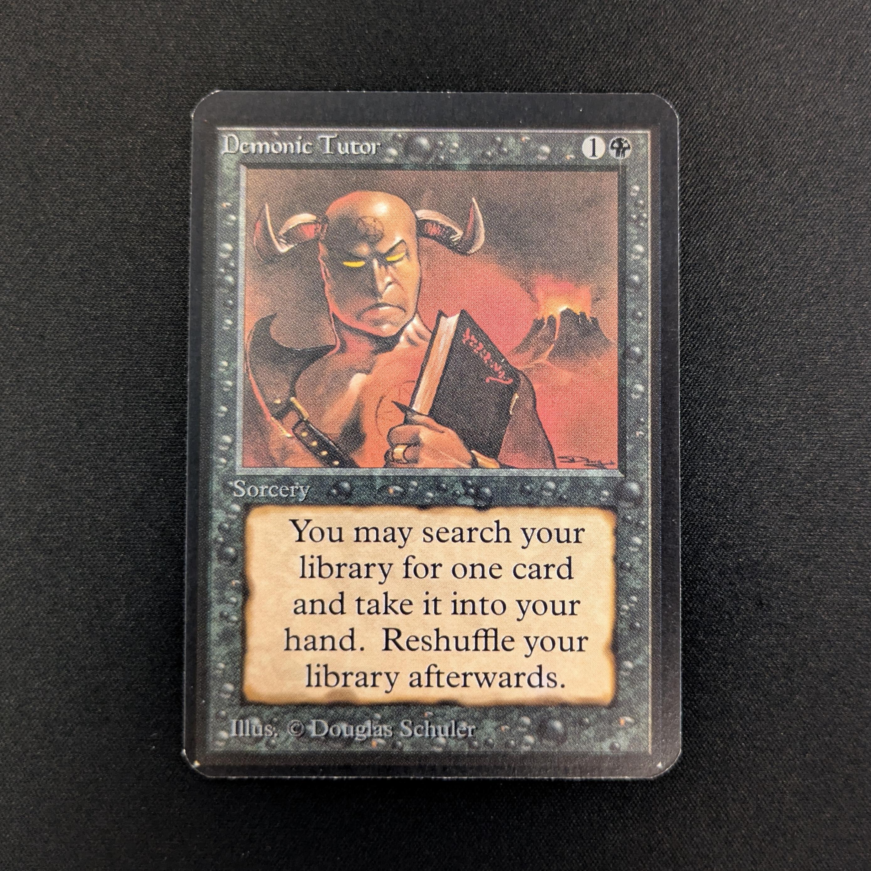 MTG Singles - Demonic Tutor - Alpha - NM - INK ERROR - 26885