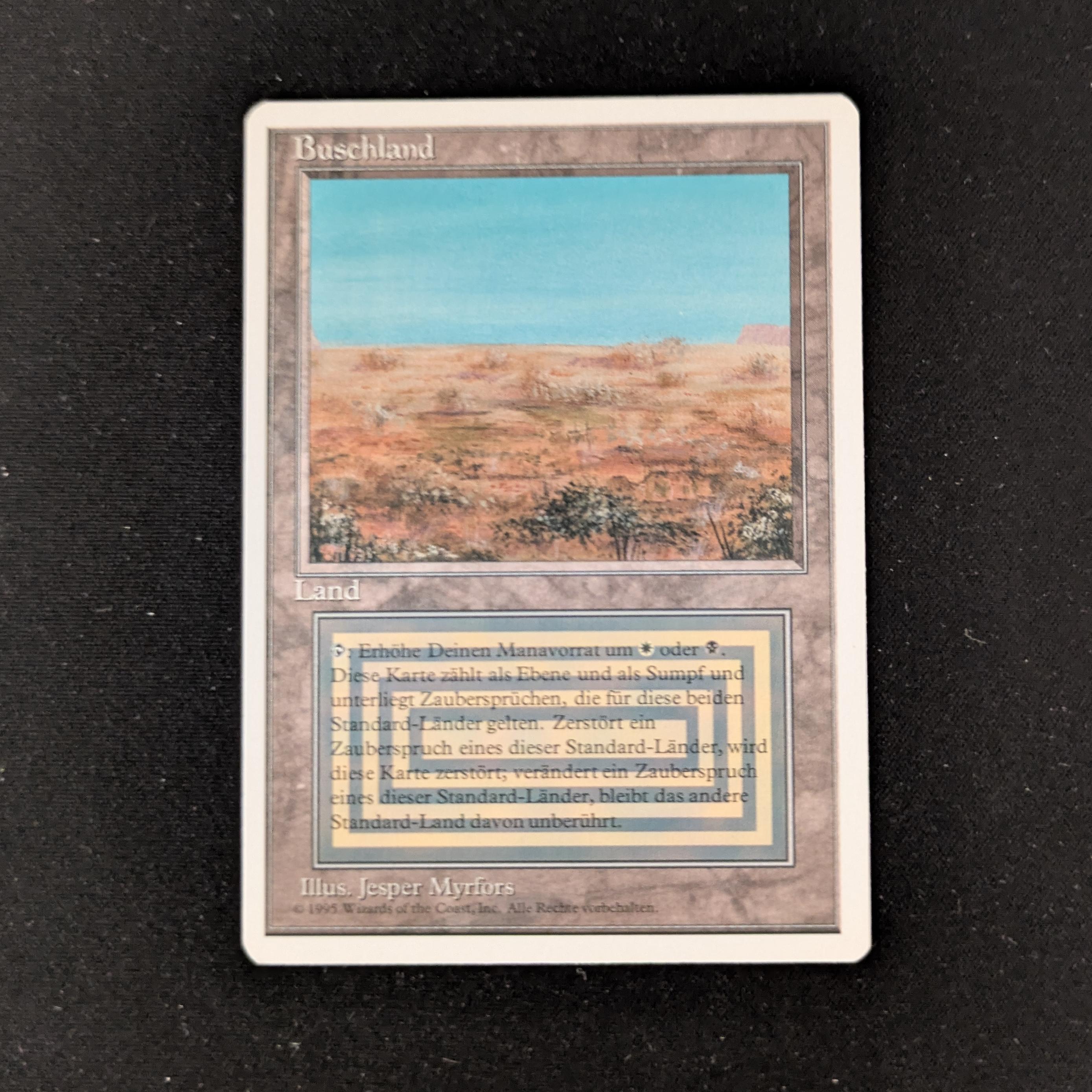 MTG Singles - Scrubland - Foreign White Bordered - German - EX - 27143