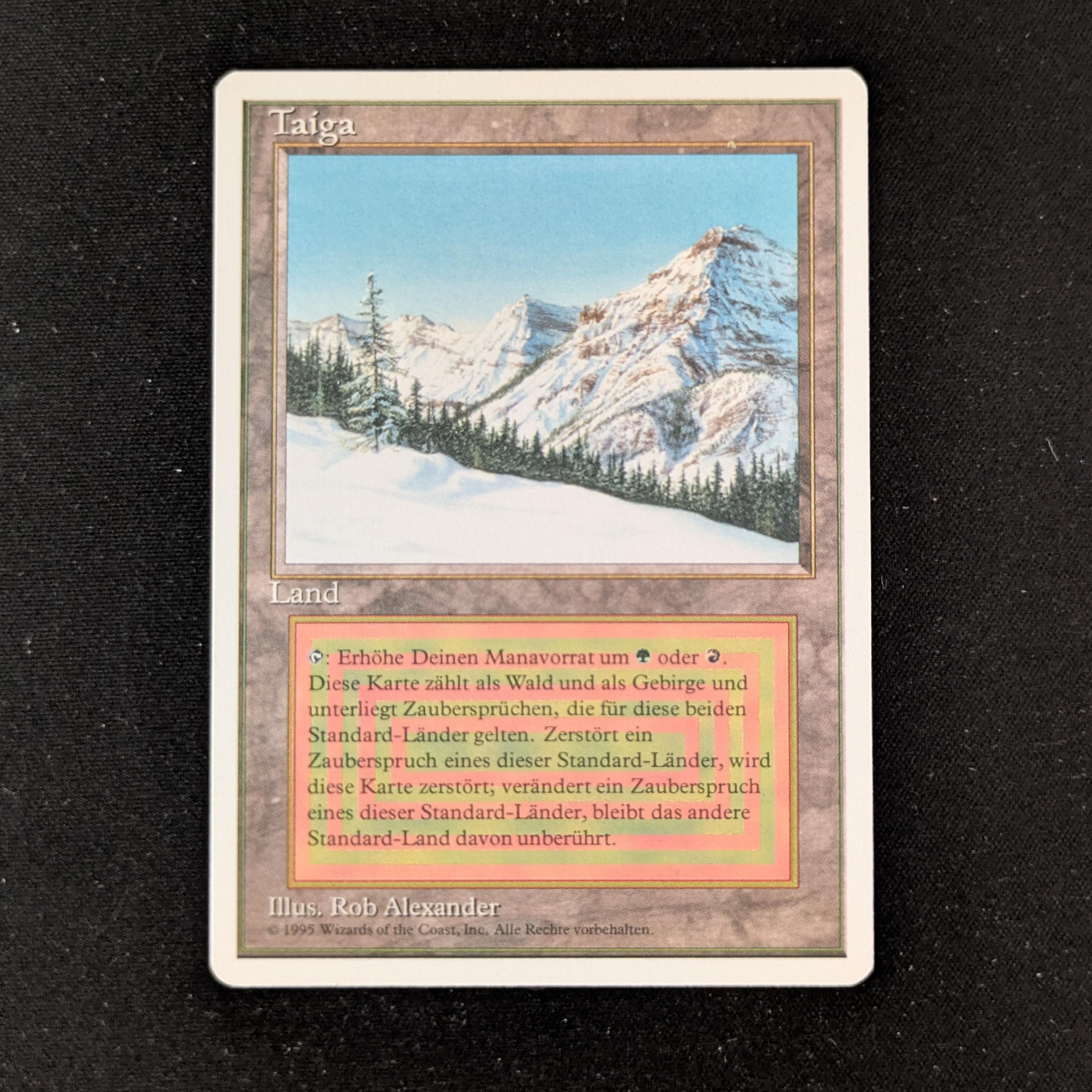 MTG Singles - Taiga - Foreign White Bordered - German - NM - 27144