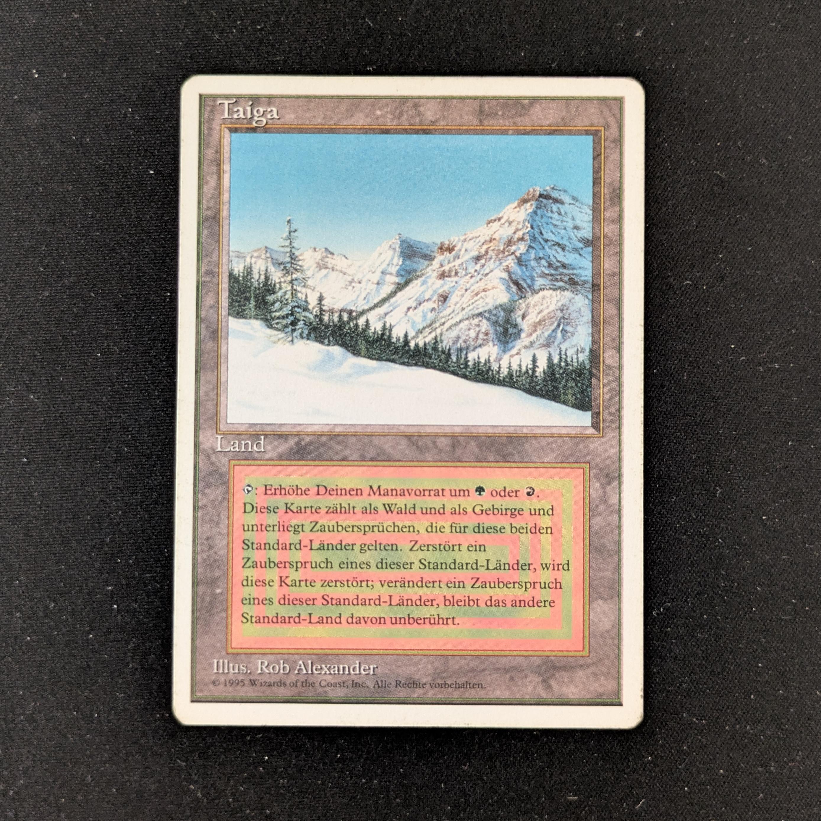 MTG Singles - Taiga - Foreign White Bordered - German - LP - 27146