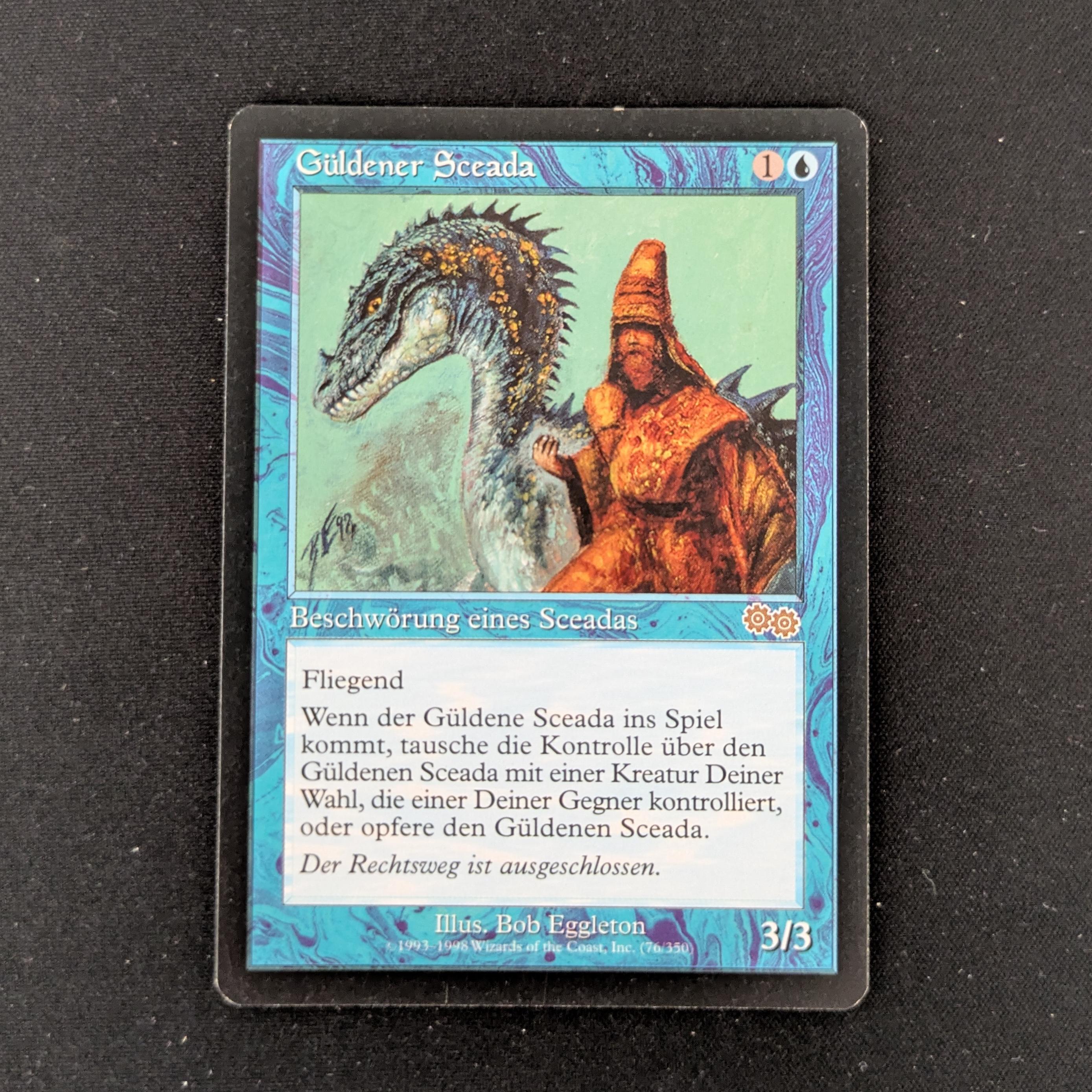 MTG Singles - Gilded Drake - Urza's Saga - German - EX - 27176