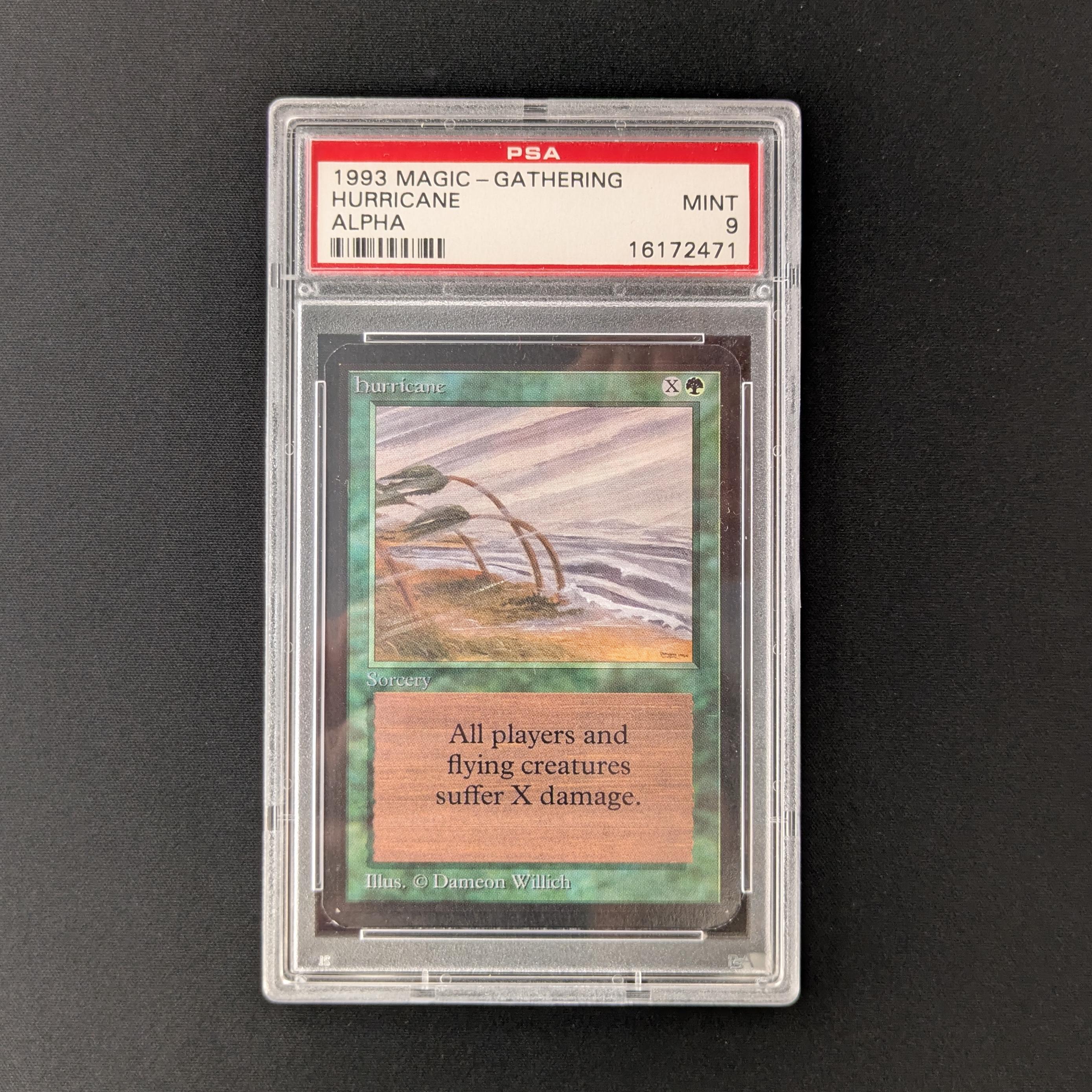 MTG Singles - Hurricane - Alpha - PSA 9 - 27280