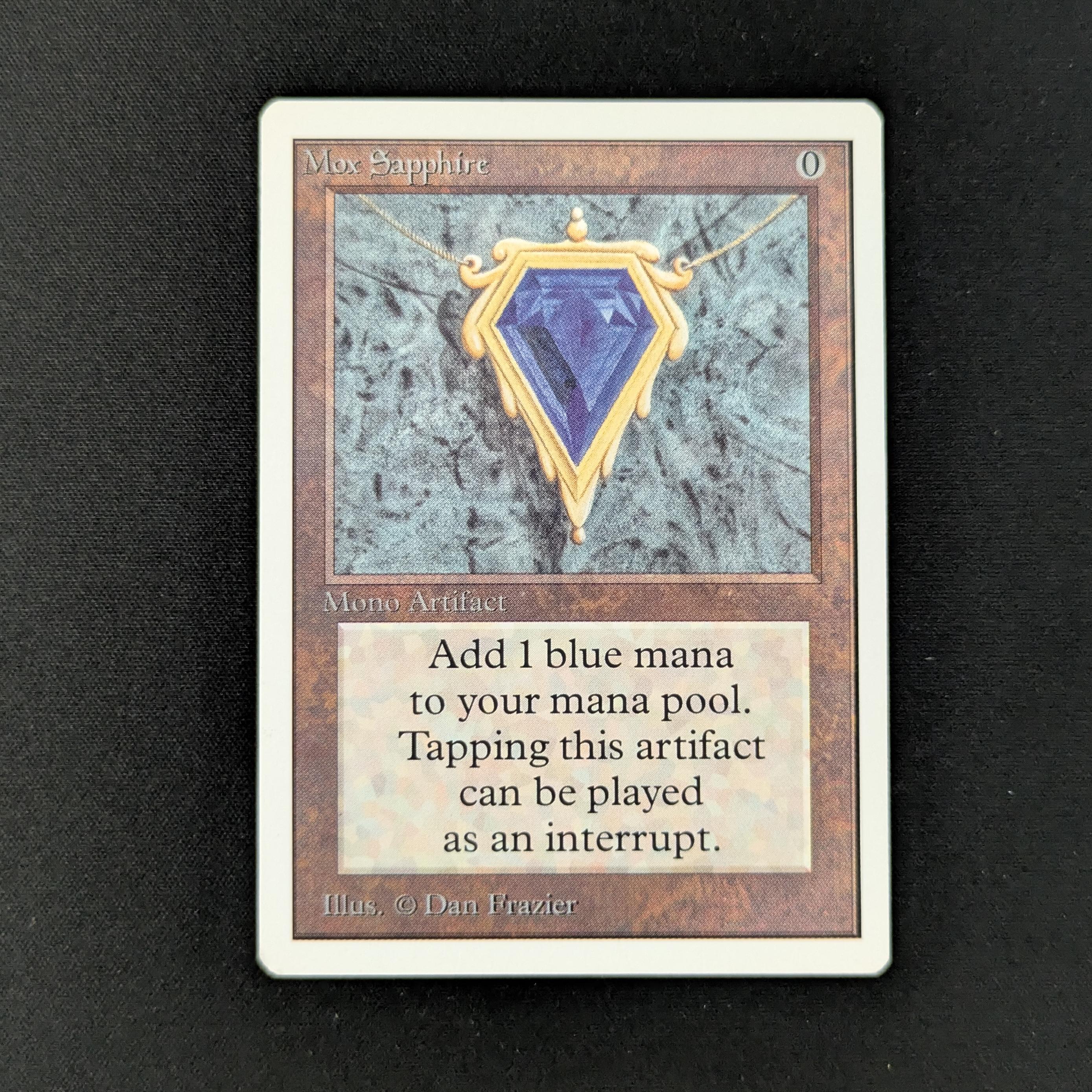 MTG Singles - Mox Sapphire - Unlimited - EX - ROLLER LINE - 27447