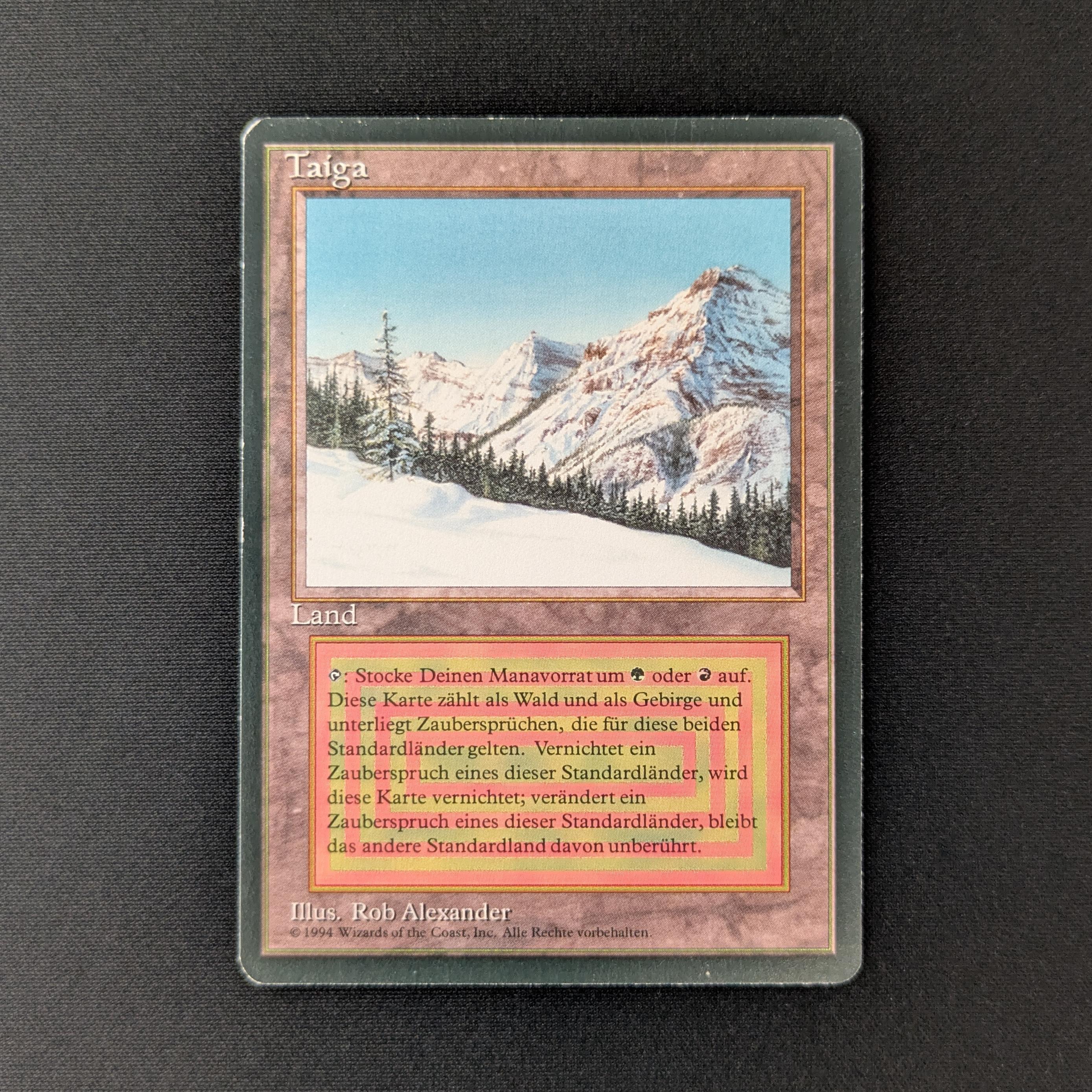 MTG Singles - Taiga - Foreign Black Bordered - German - PO - WATER DAMAGE - 27716