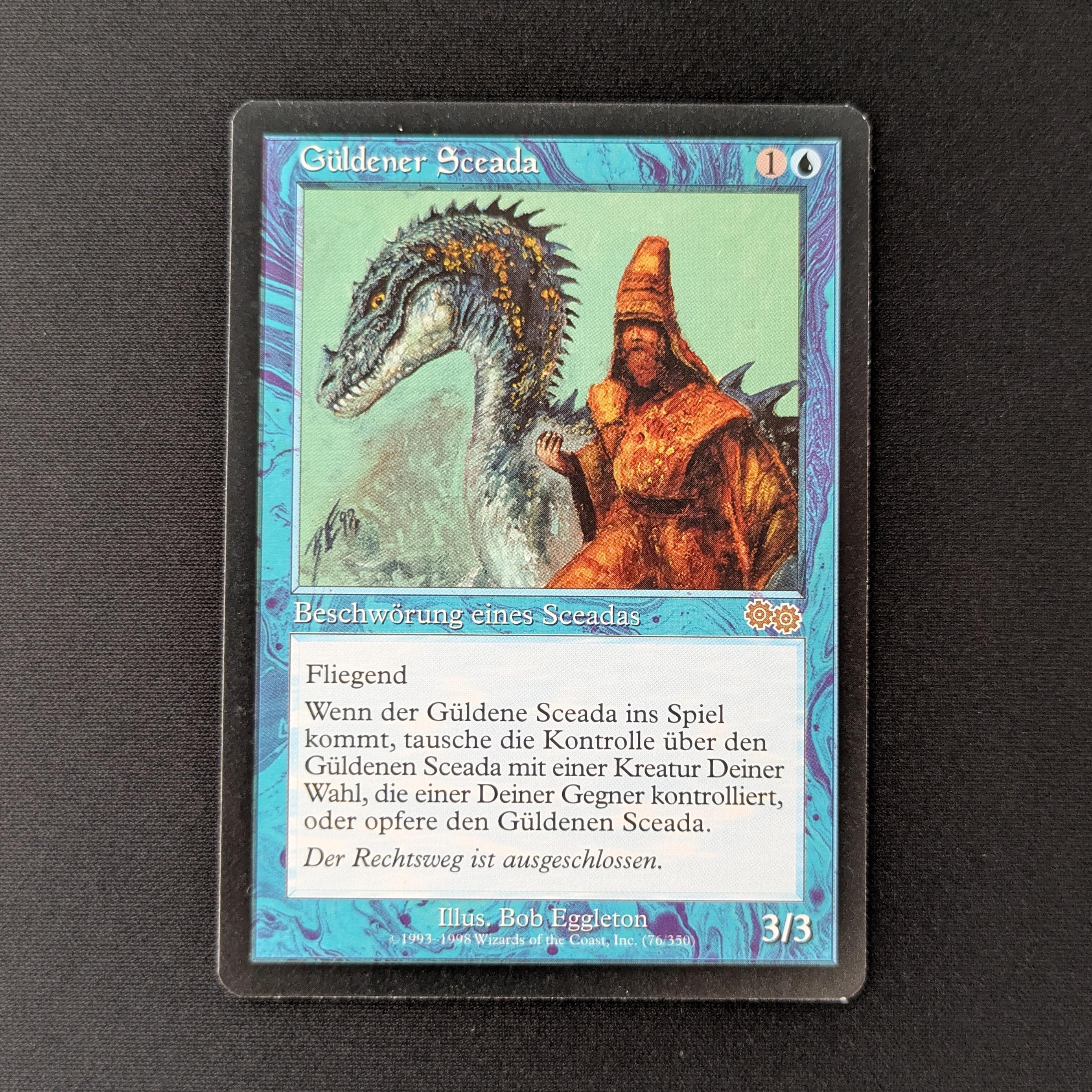 MTG Singles - Gilded Drake - Urza's Saga - German - EX - 27751