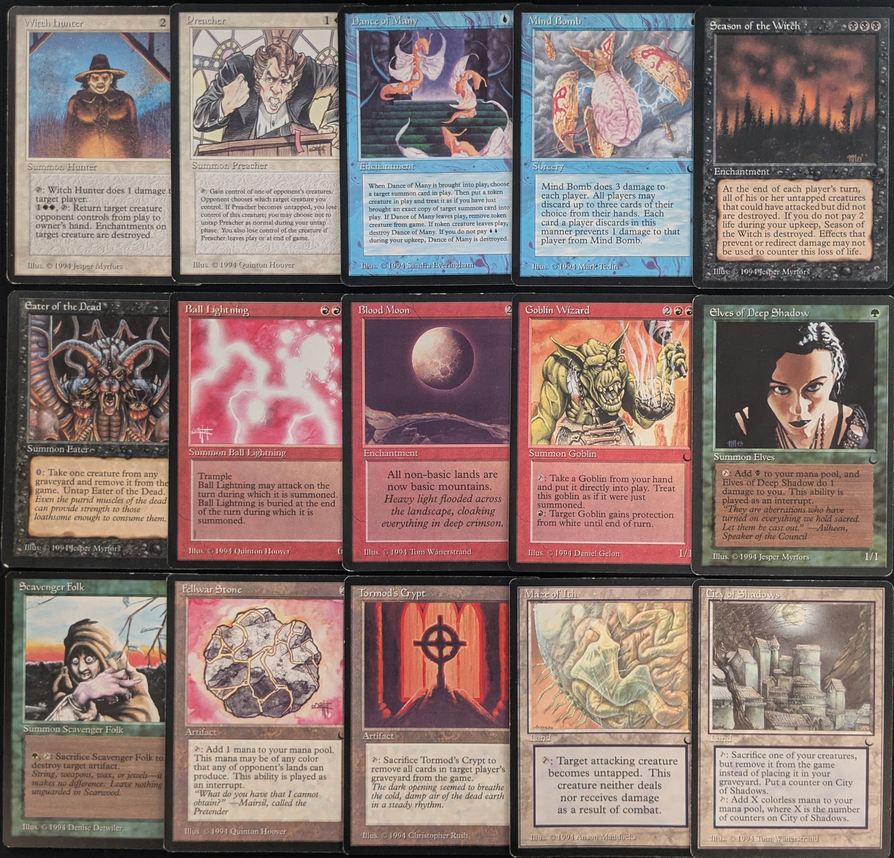 MTG Singles - Full Set - The Dark - EX-GD -