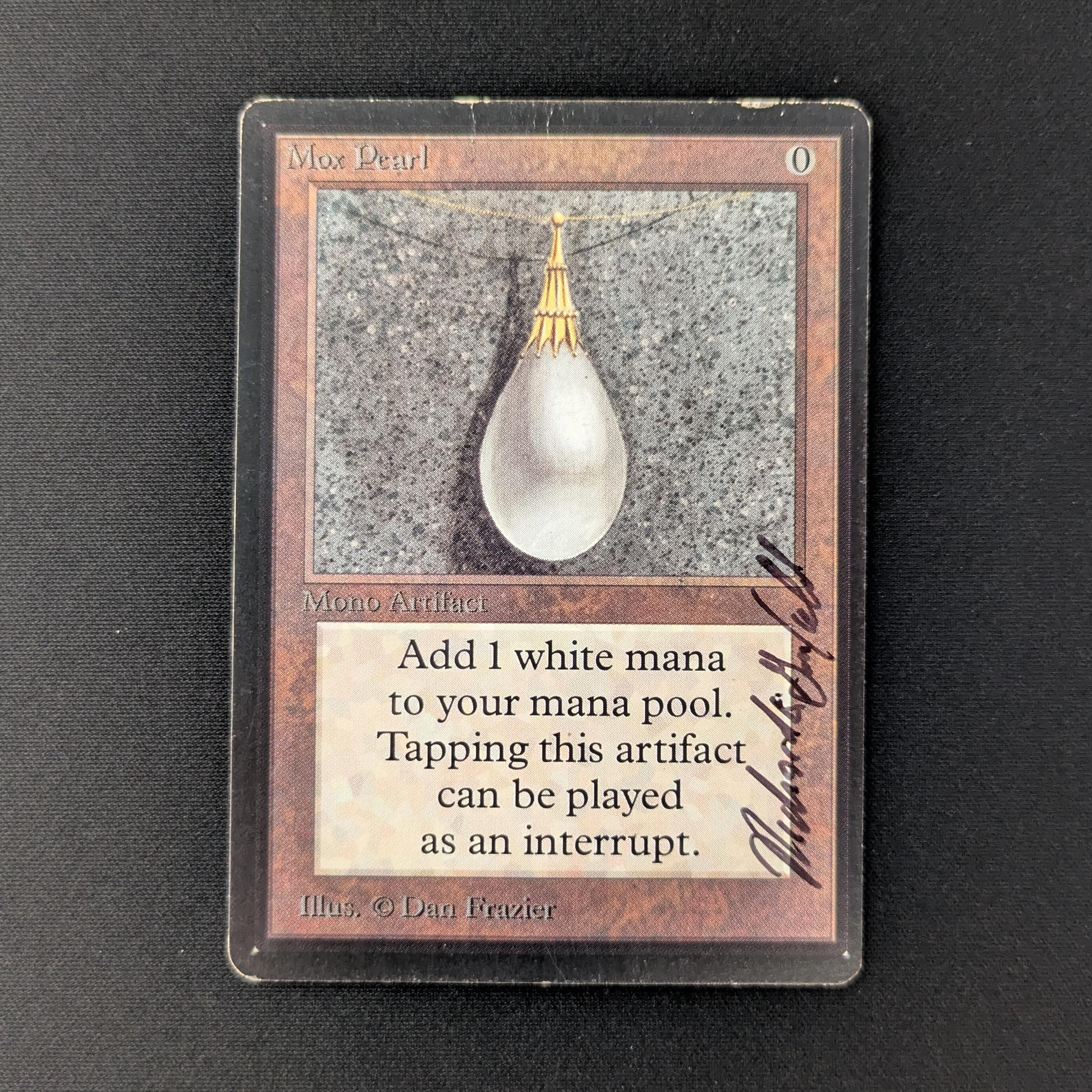 MTG Singles - Mox Pearl - Beta - LP - SIGNED BY GARFIELD - 27886