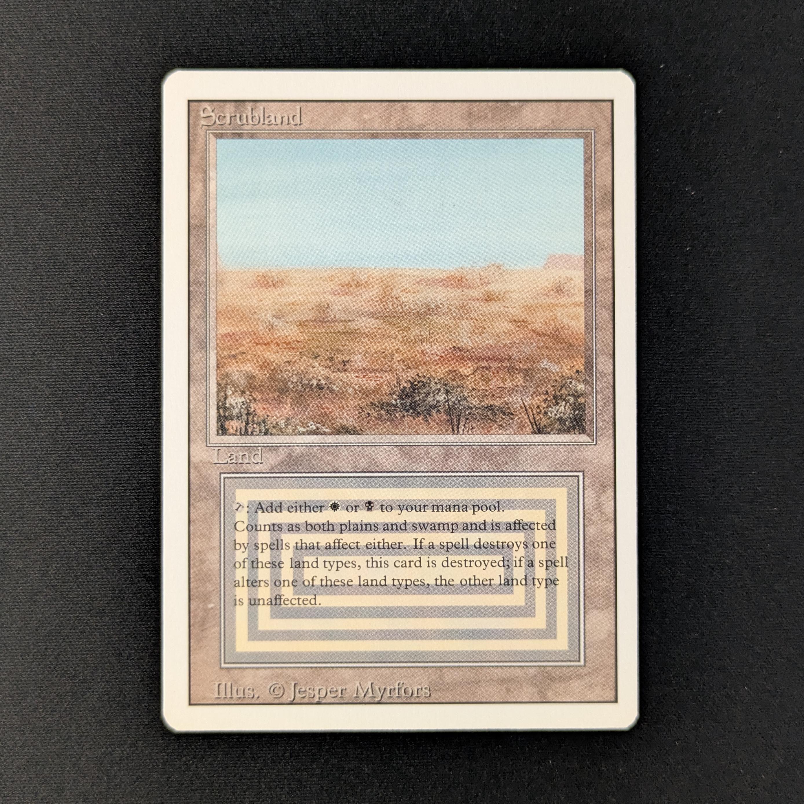 MTG Singles - Scrubland - Revised - NM - 27907