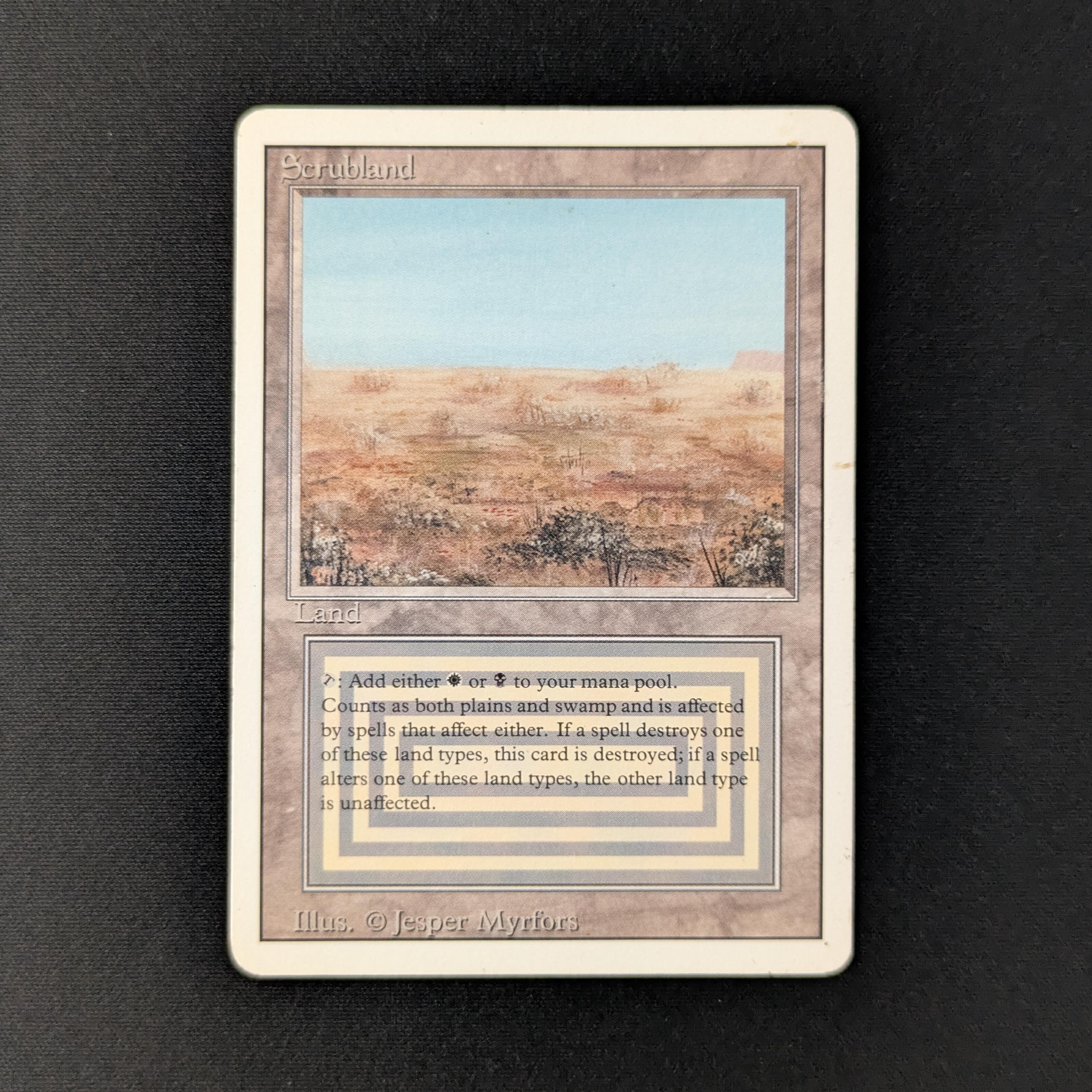 MTG Singles - Scrubland - Revised - PO - 27910