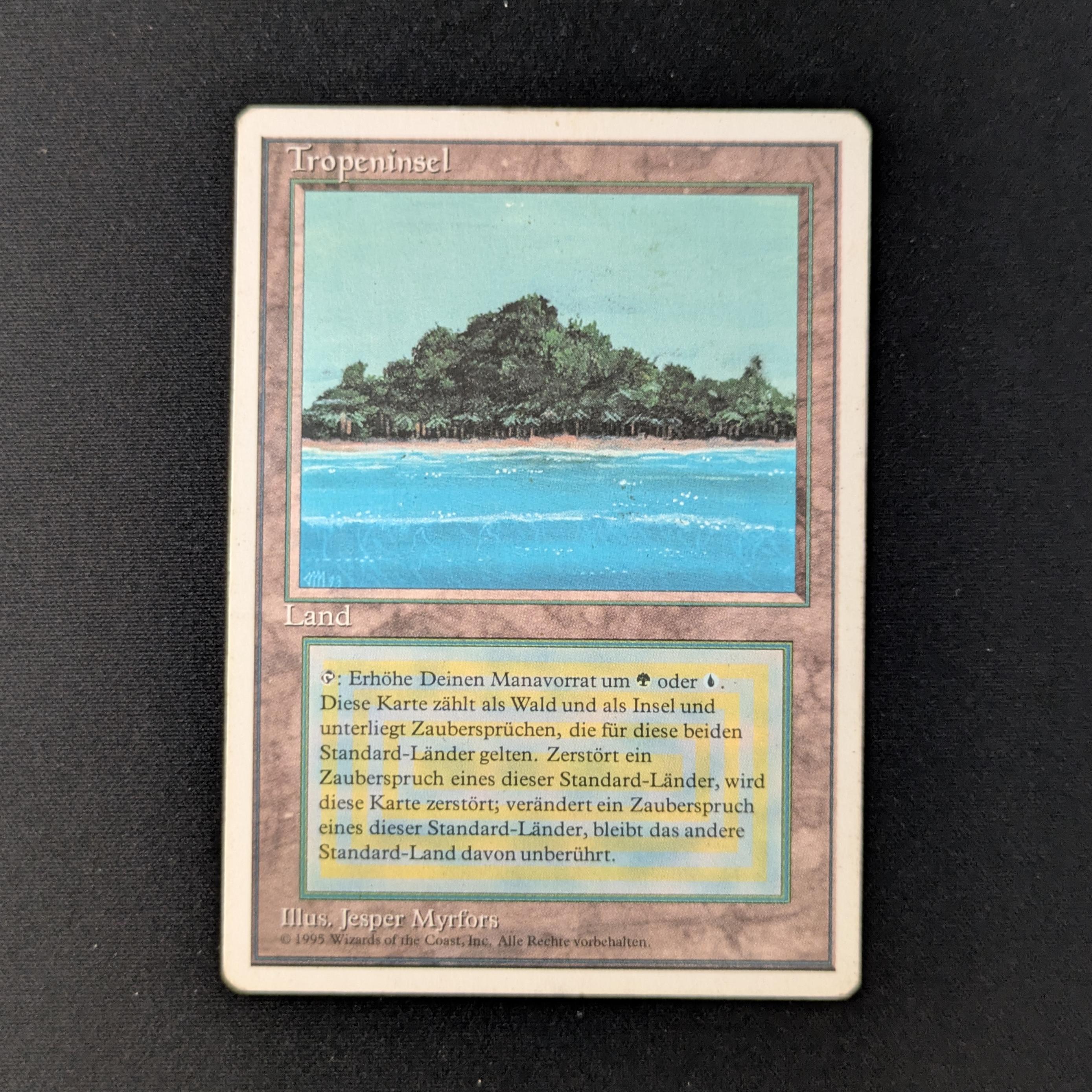 MTG Singles - Tropical Island - Foreign White Bordered - German - PL - 27937