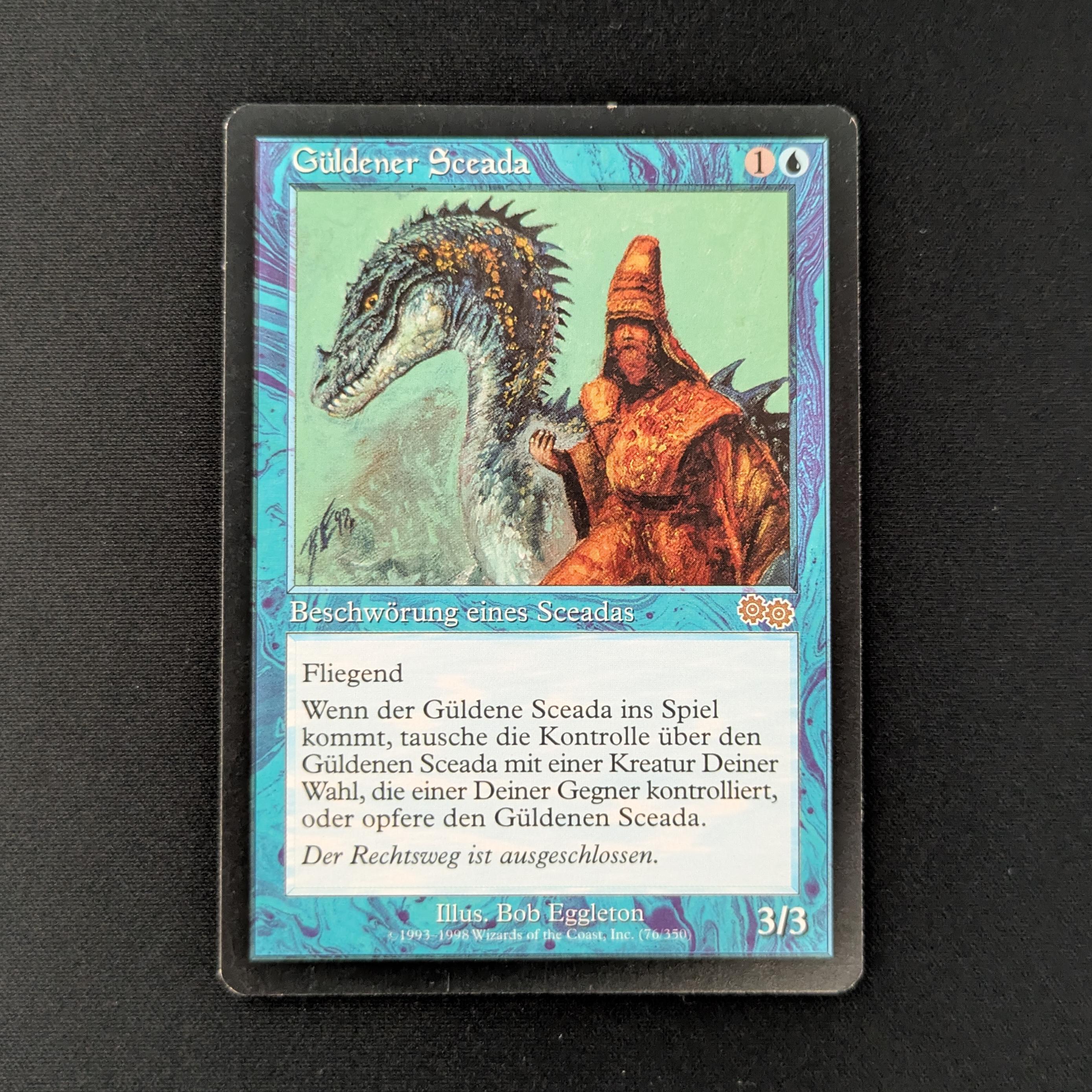 MTG Singles - Gilded Drake - Urza's Saga - German - EX - 27956