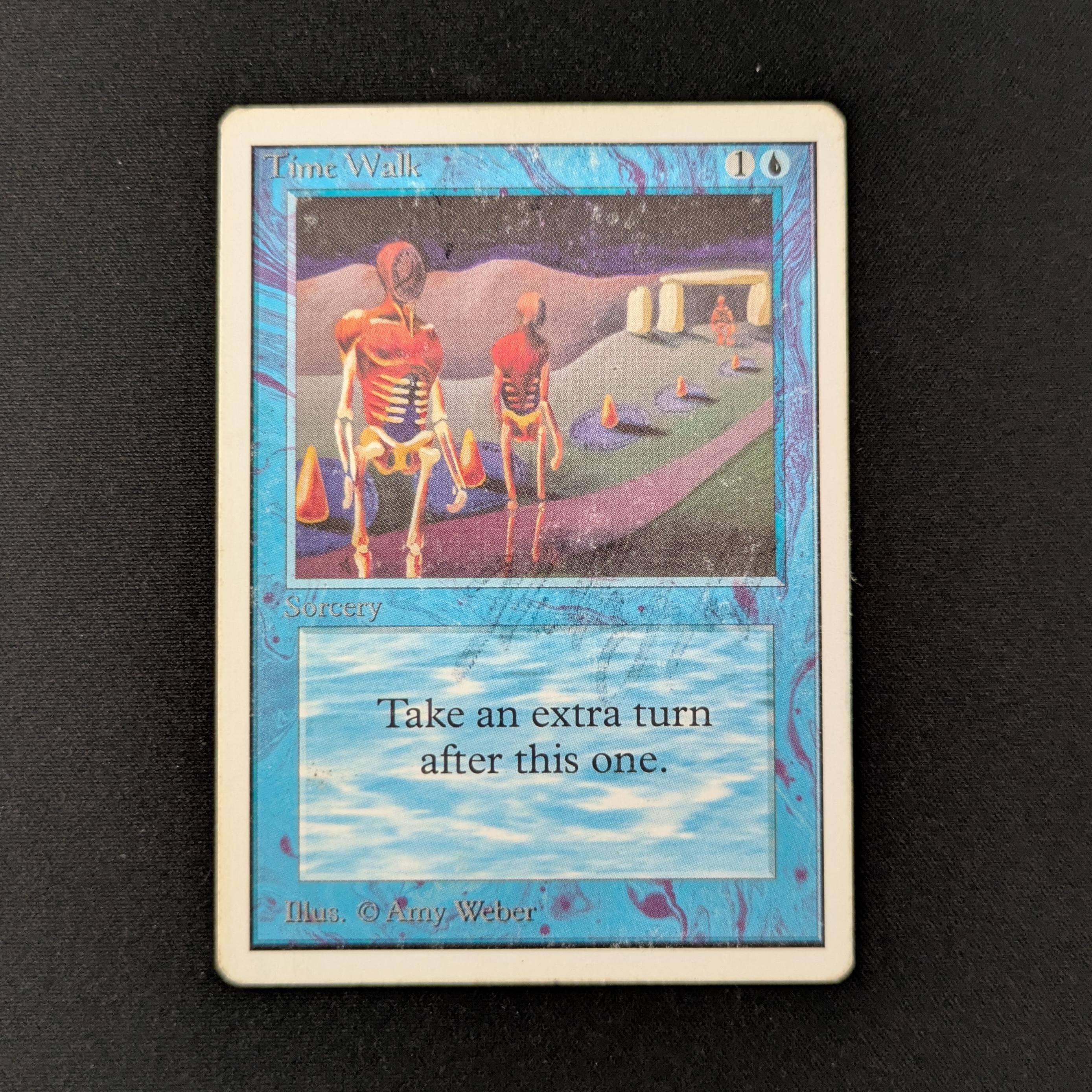 MTG Singles - Time Walk - Unlimited - PO - FADED GARFIELD SIGNATURE - 28091