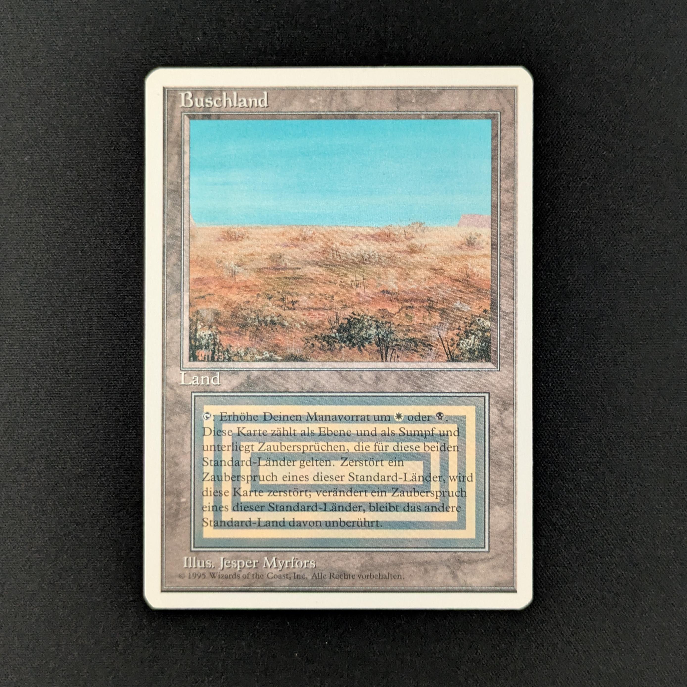 MTG Singles - Scrubland - Foreign White Bordered - German - NM - 28153