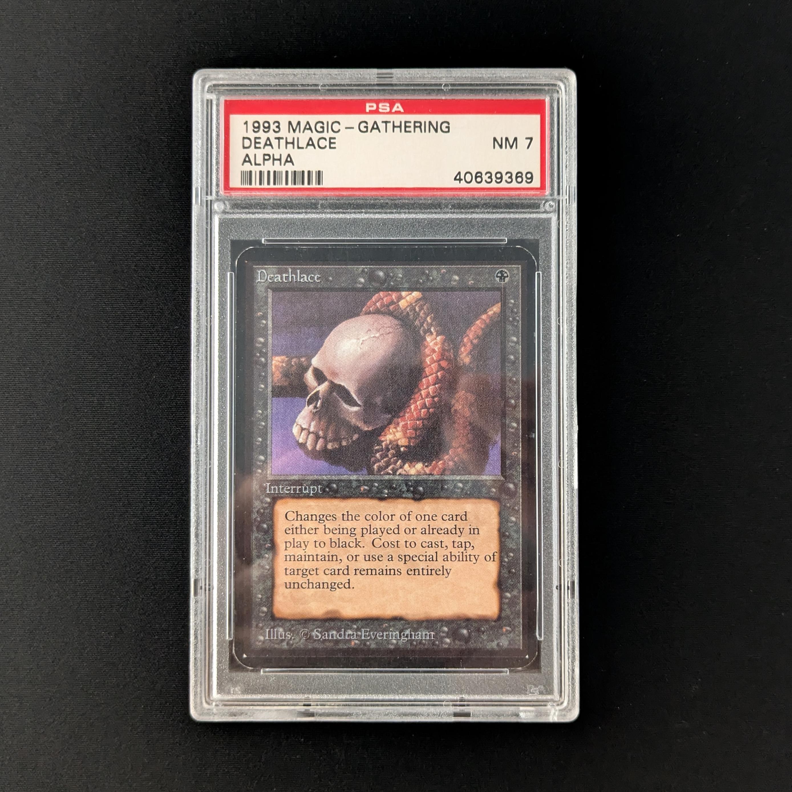 MTG Singles - Deathlace - Alpha - PSA 7 - 28197