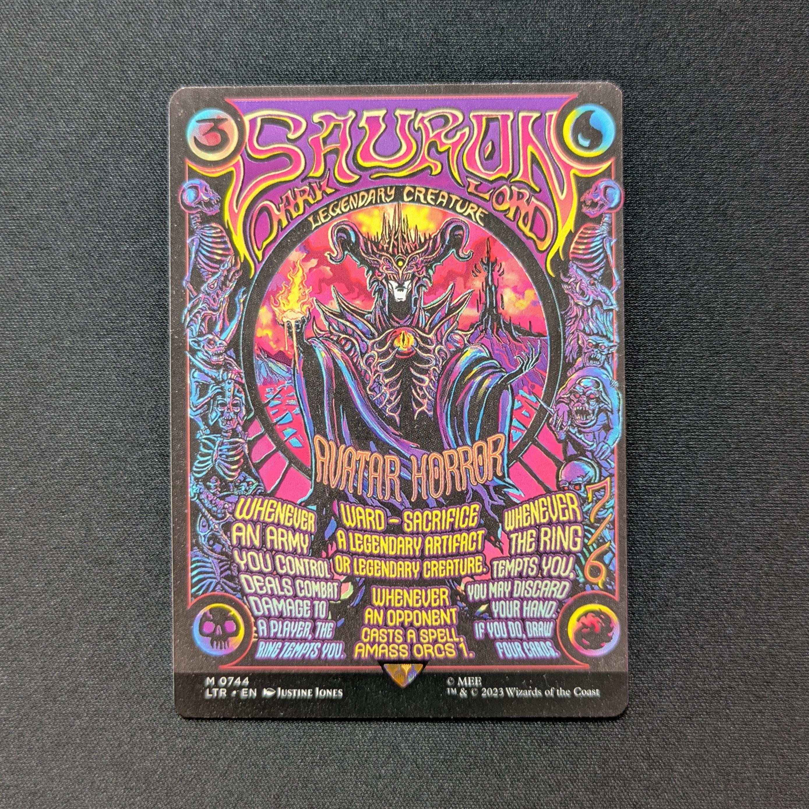 MTG Singles - Sauron, the Dark Lord (Poster) - The Lord of the Rings: Tales of Middle-earth Holiday Release - NM -