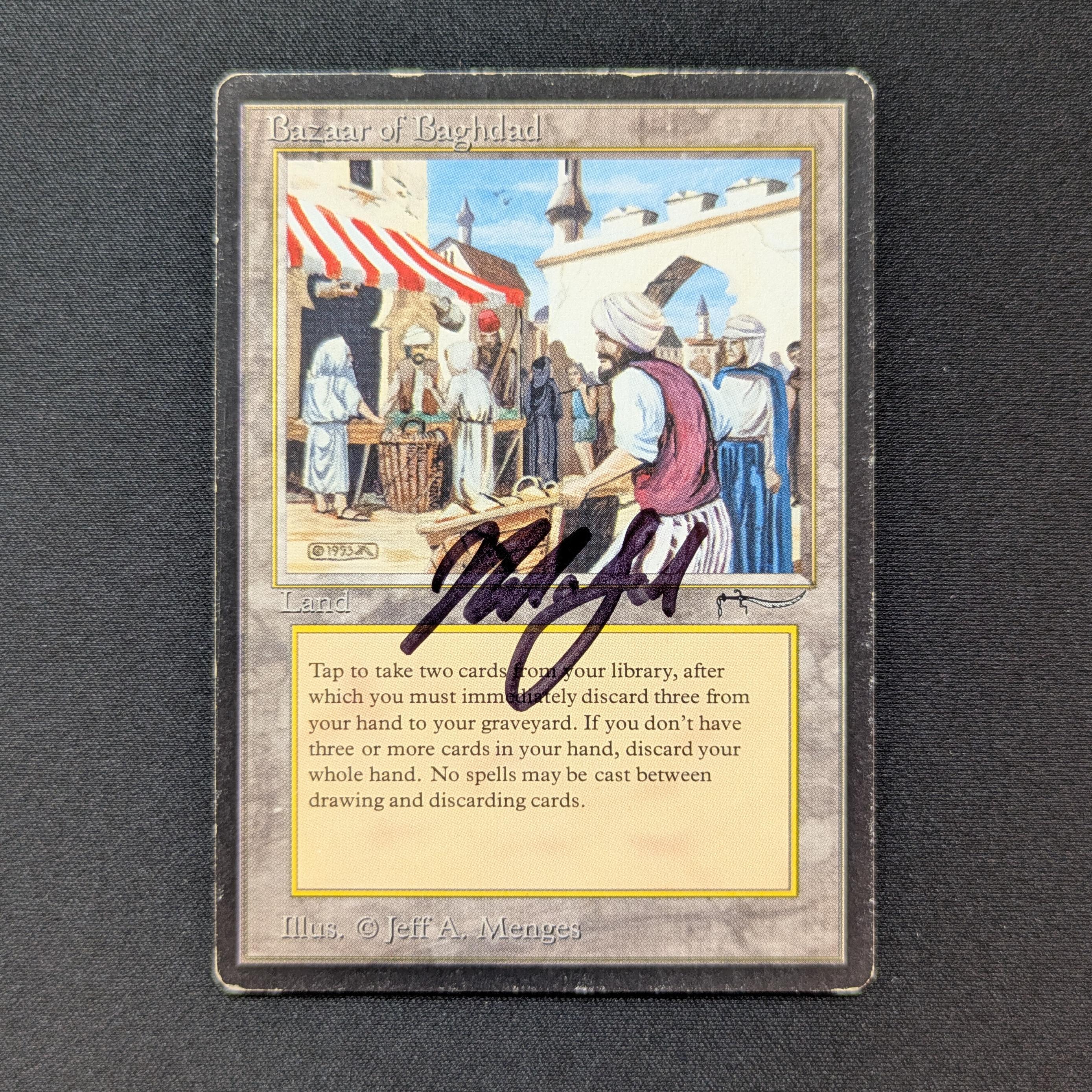 MTG Singles - Bazaar of Baghdad - Arabian Nights - PL - SIGNED - 28732