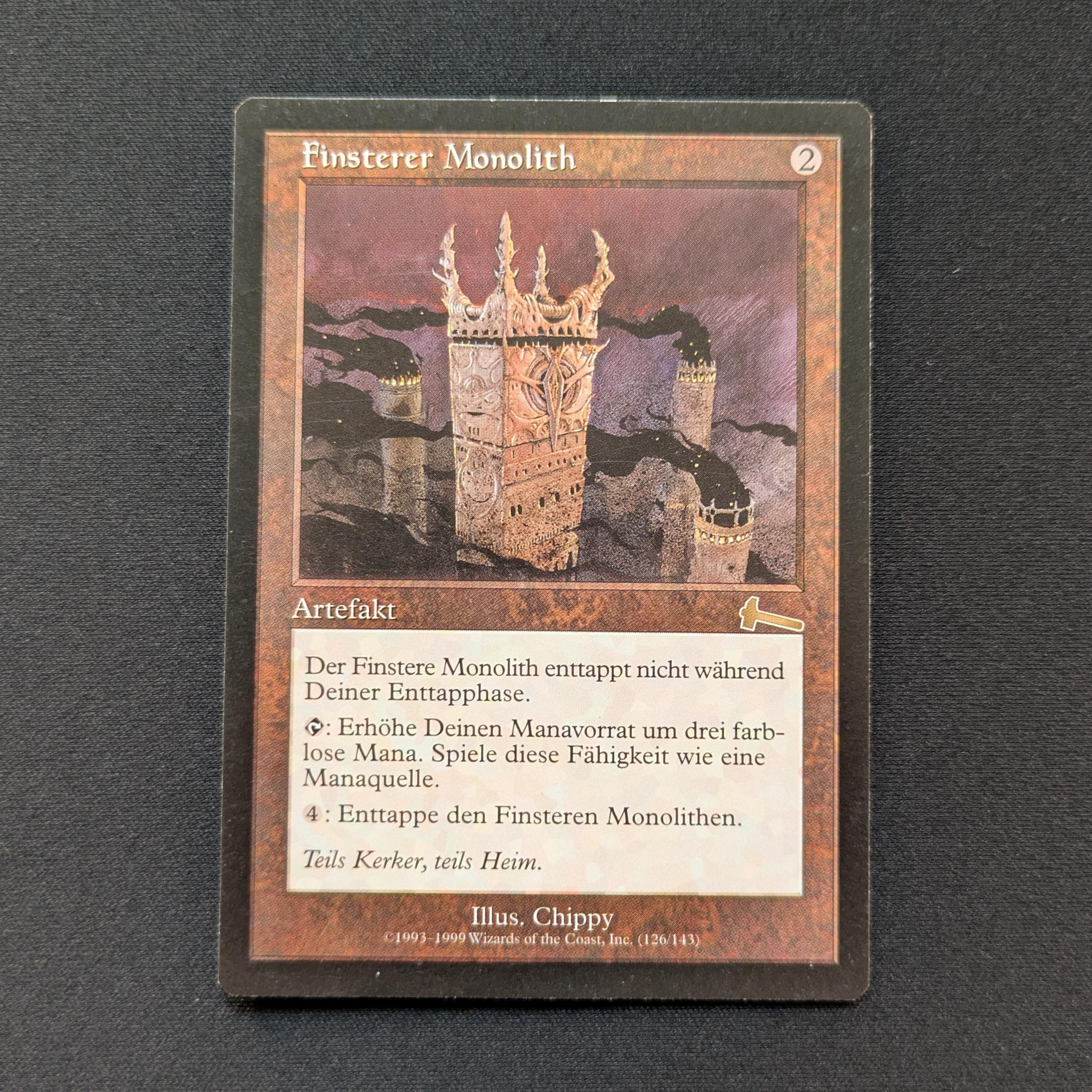 MTG Singles - Grim Monolith - Urza's Legacy - German - GD - DENT - 28839