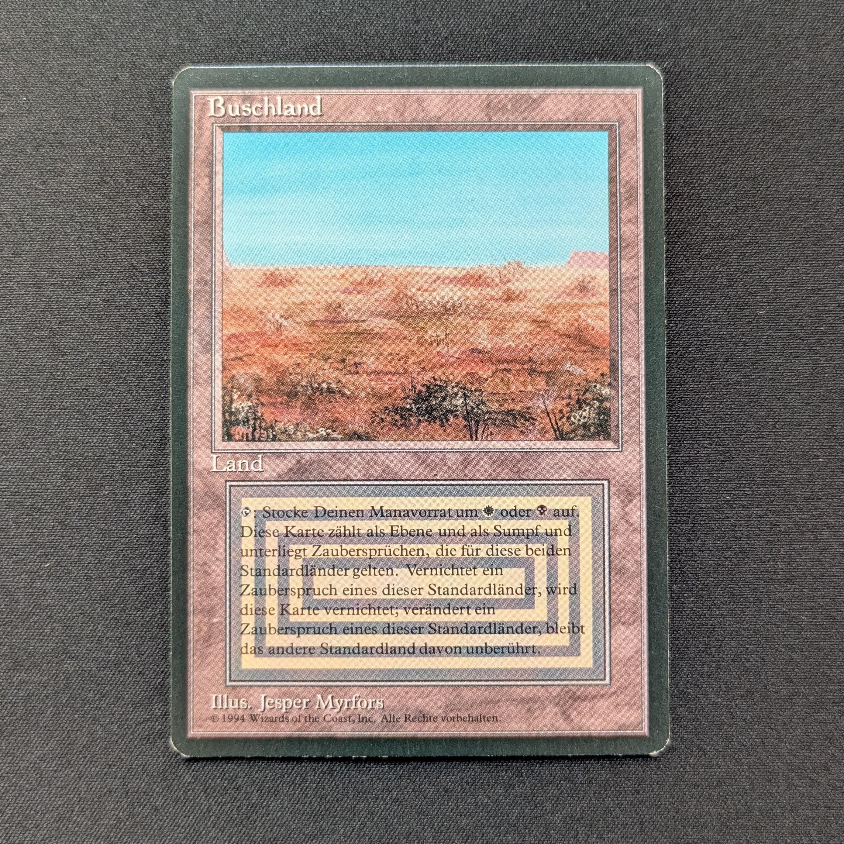 MTG Singles - Scrubland - Foreign Black Bordered - German - NM - 28885