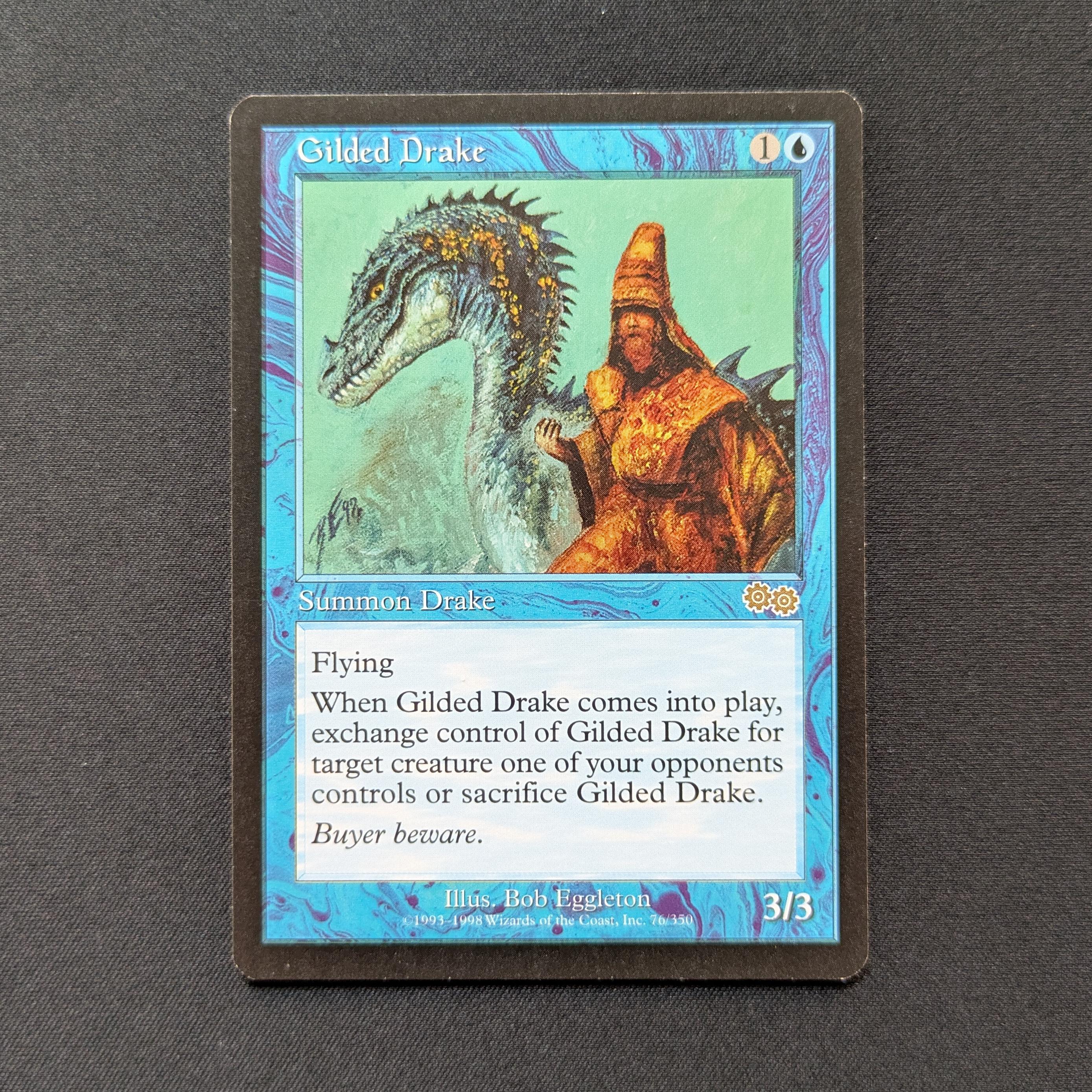 MTG Singles - Gilded Drake - Urza's Saga - English - EX - 28893