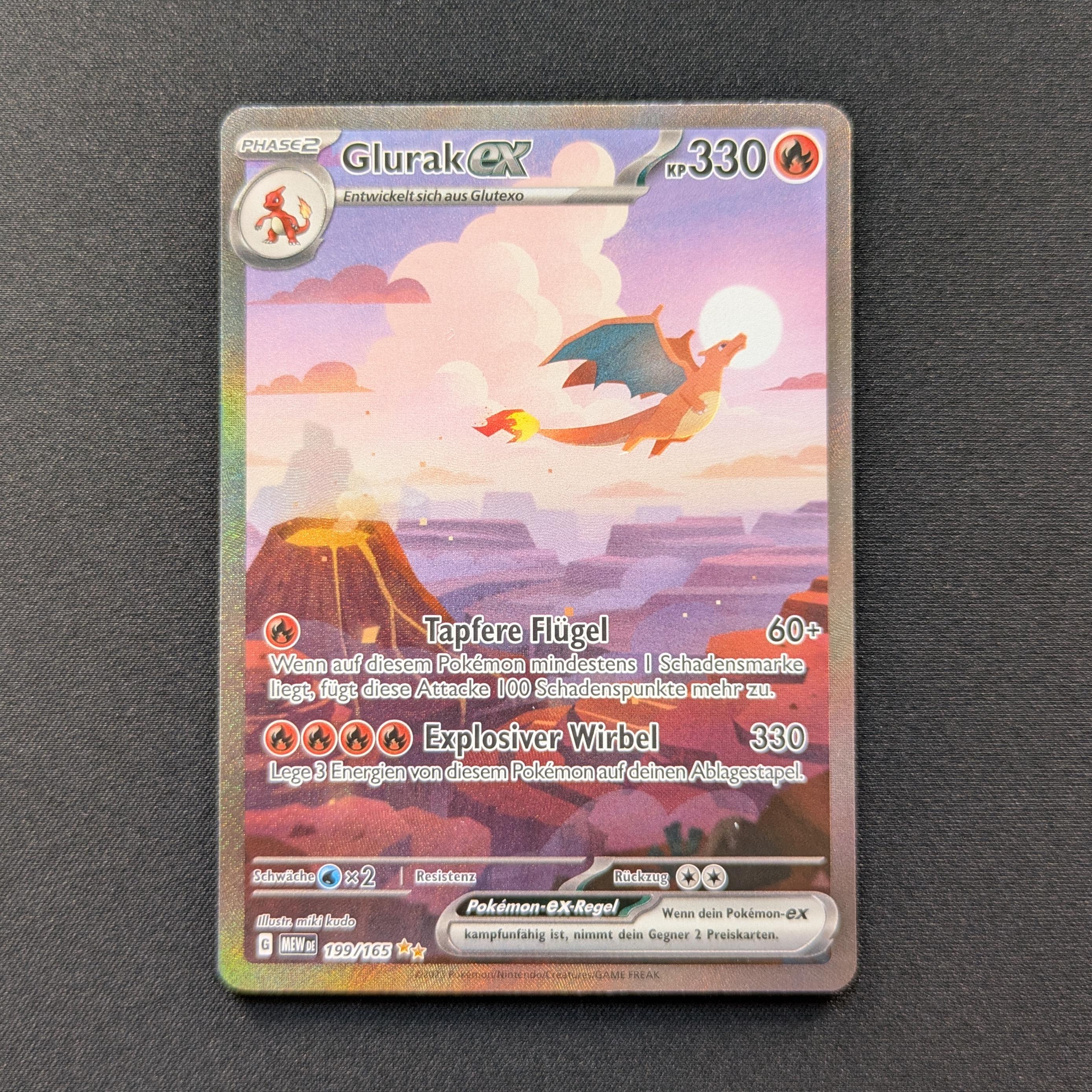 PTCG Singles - Charizard EX (MEW 199) - 151 - English - NM - 28932