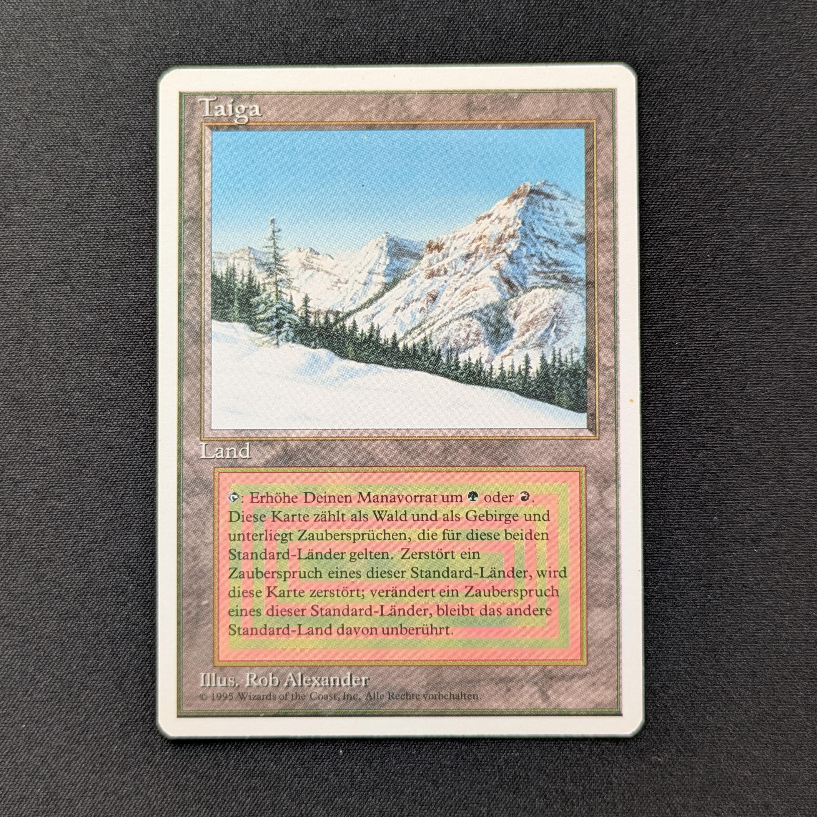 MTG Singles - Taiga - Foreign White Bordered - German - NM - 29029