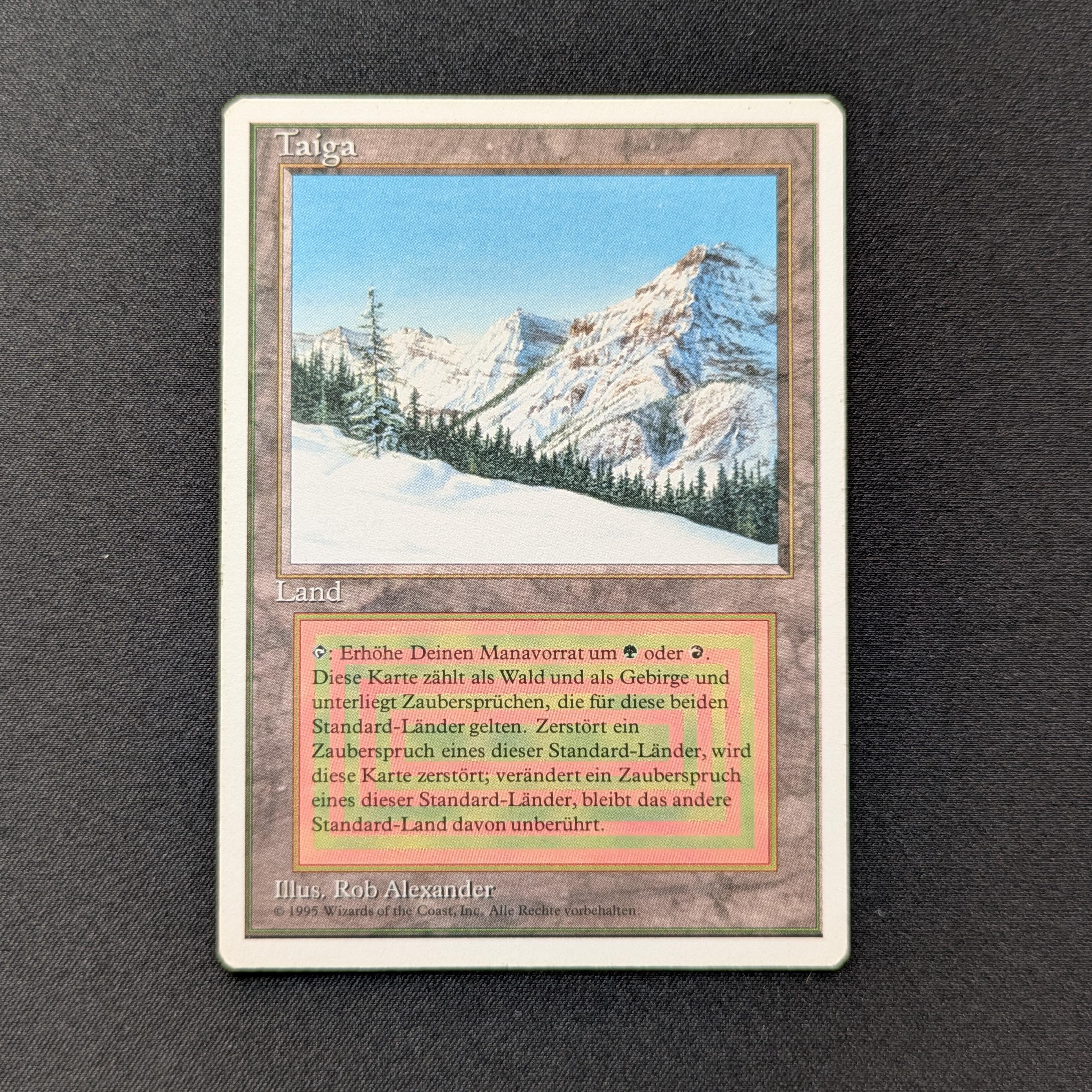 MTG Singles - Taiga - Foreign White Bordered - German - GD - 29030