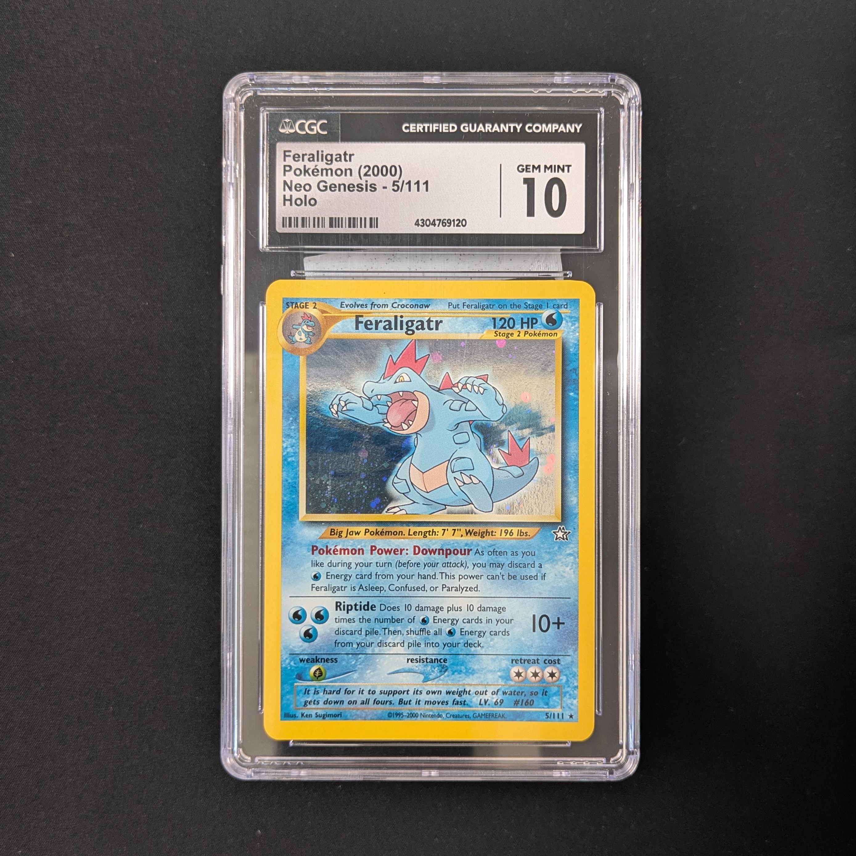 Feraligatr (NG 5) - Neo Genesis - English - CGC 10