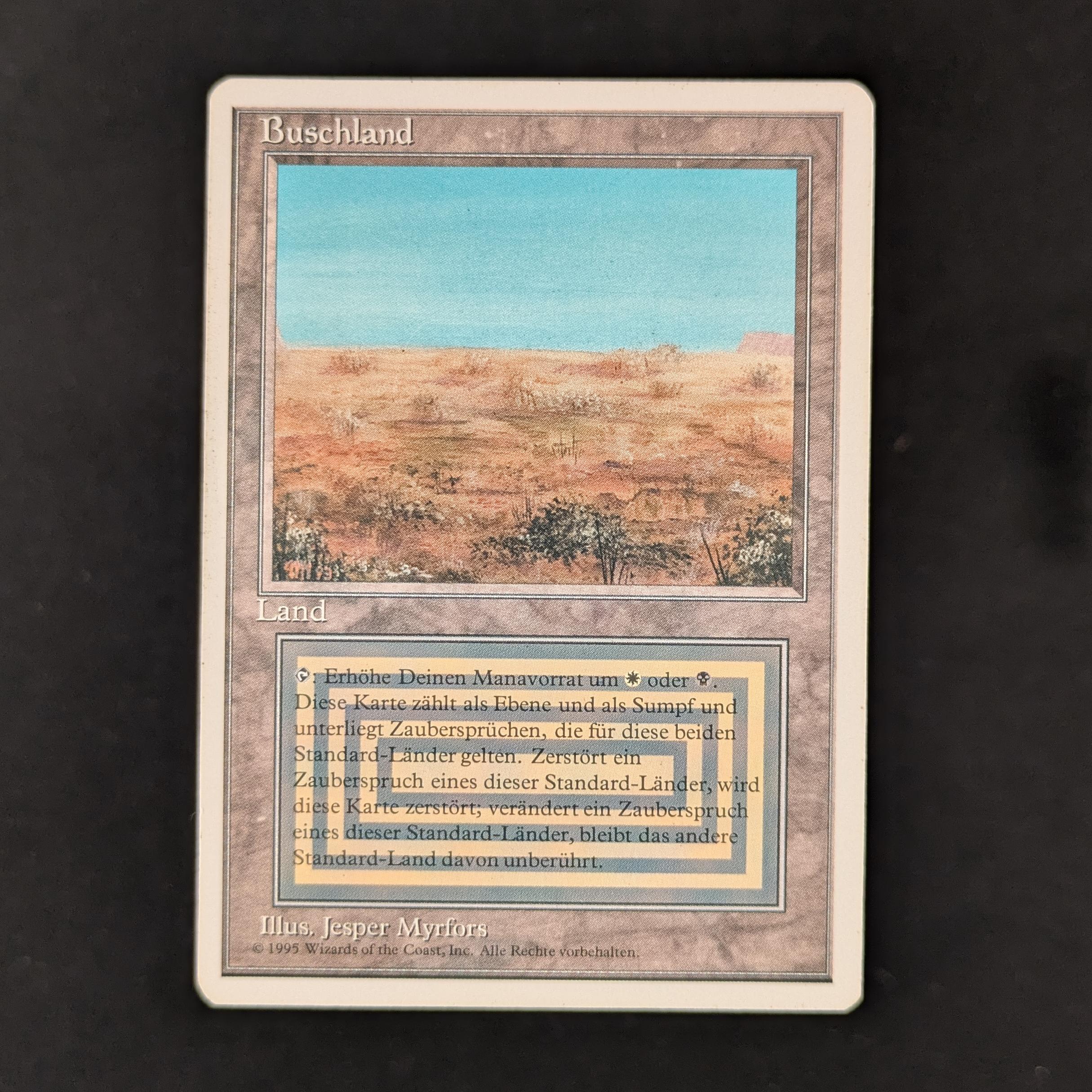 MTG Singles - Scrubland - Foreign White Bordered -
