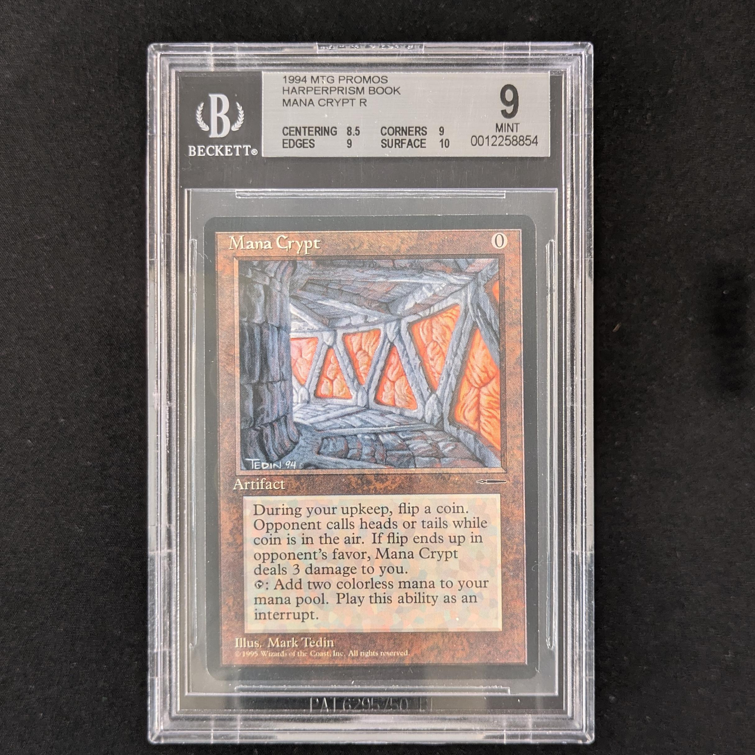 MTG Singles - Mana Crypt (Book Insert) - Harper Prism Promos - BGS 9 -