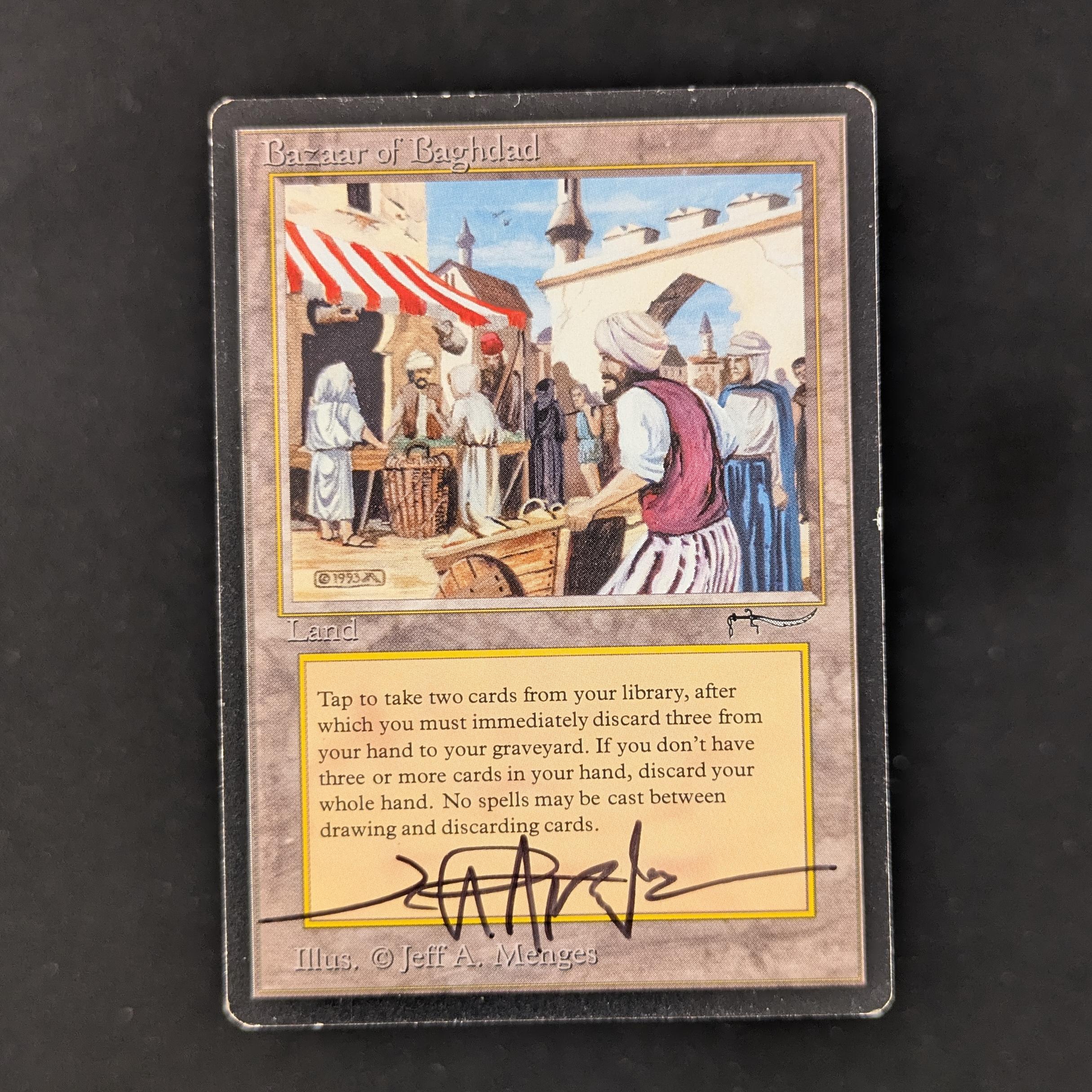 MTG Singles - Bazaar of Baghdad - Arabian Nights - LP - SIGNED - 29896
