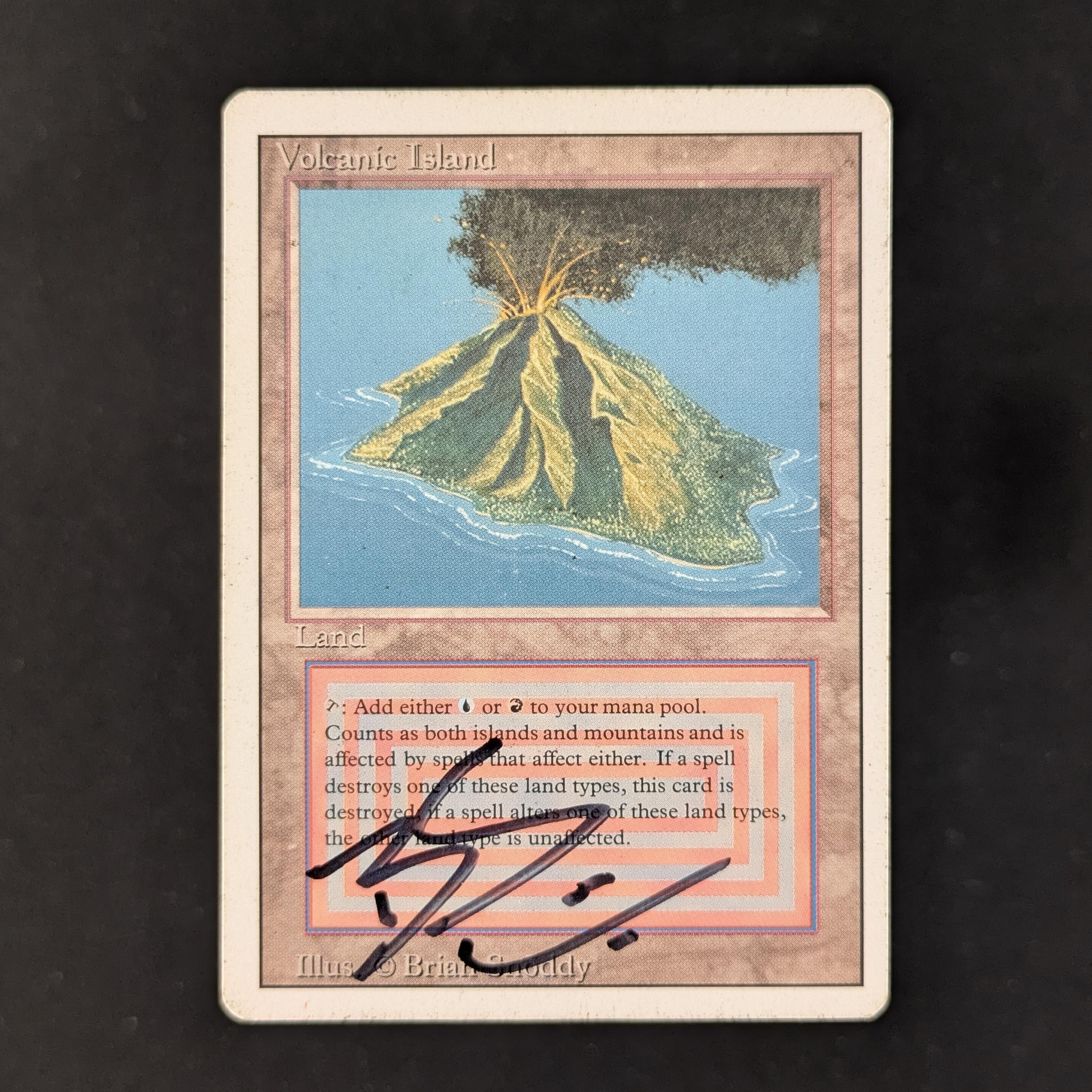 MTG Singles - Volcanic Island - Revised - PL - SIGNED - 29945