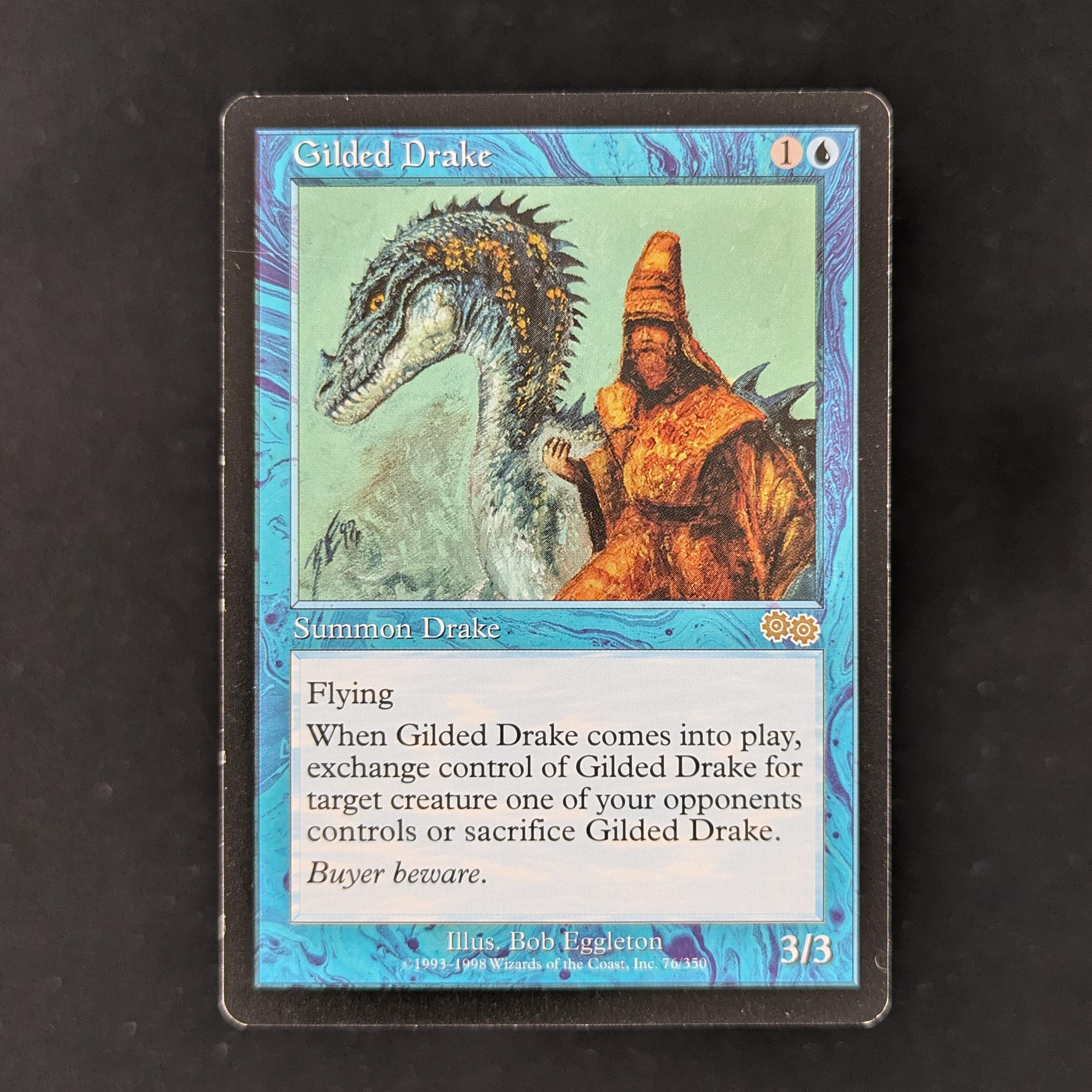 MTG Singles - Gilded Drake - Urza's Saga - English - EX - 29965