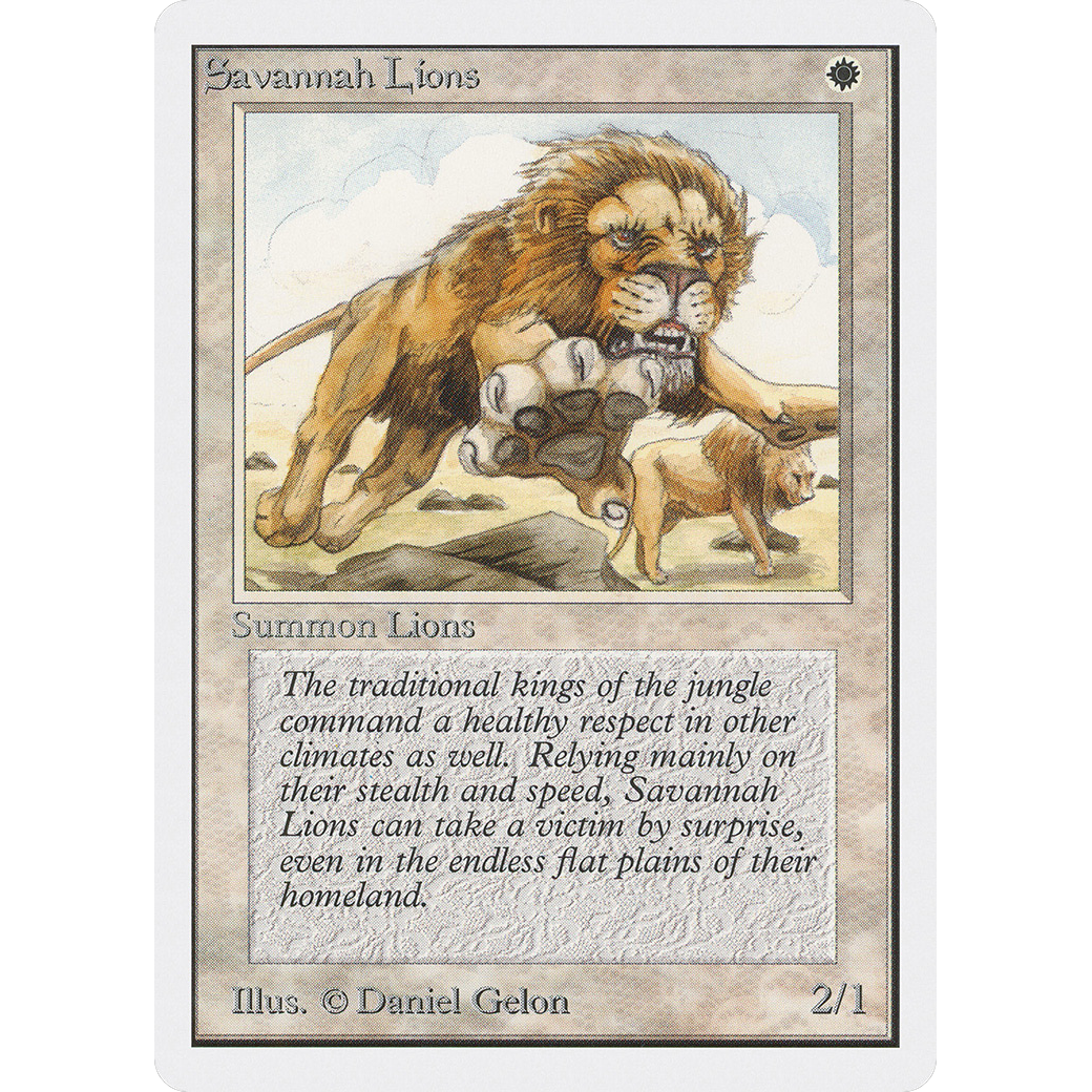MTG Singles - Savannah Lions - Unlimited -