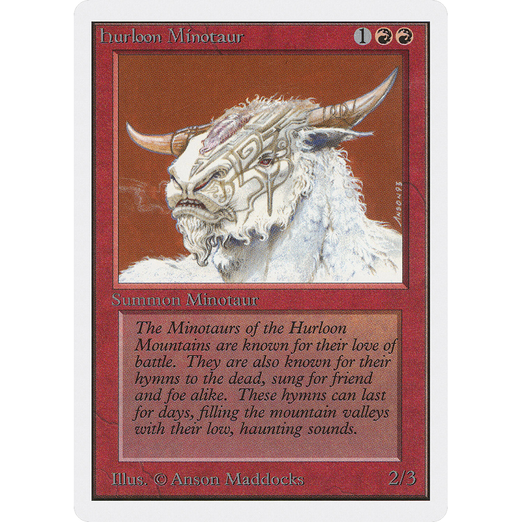 MTG Singles - Hurloon Minotaur - Unlimited - Regular
