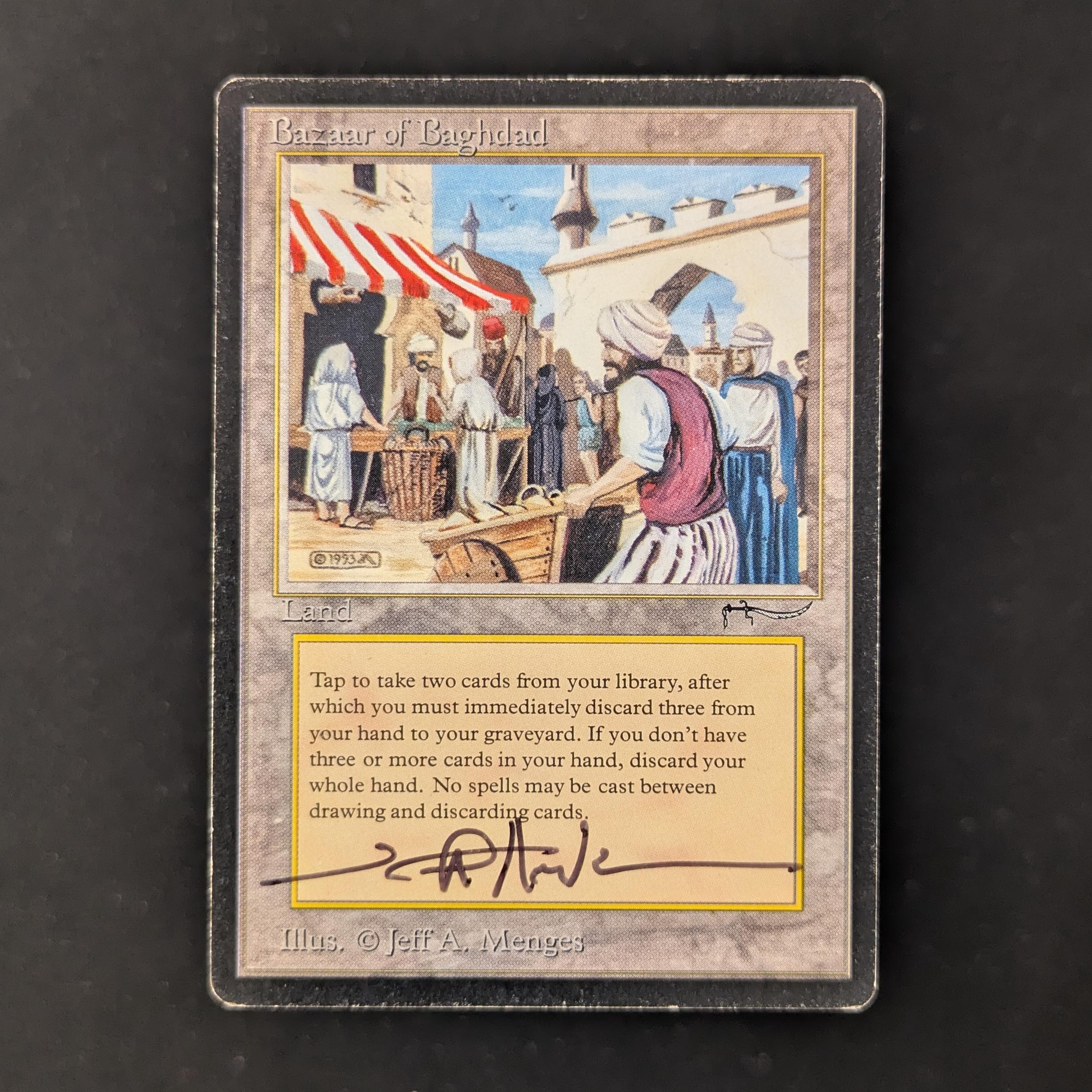 MTG Singles - Bazaar of Baghdad - Arabian Nights - PL - SIGNED - 30133