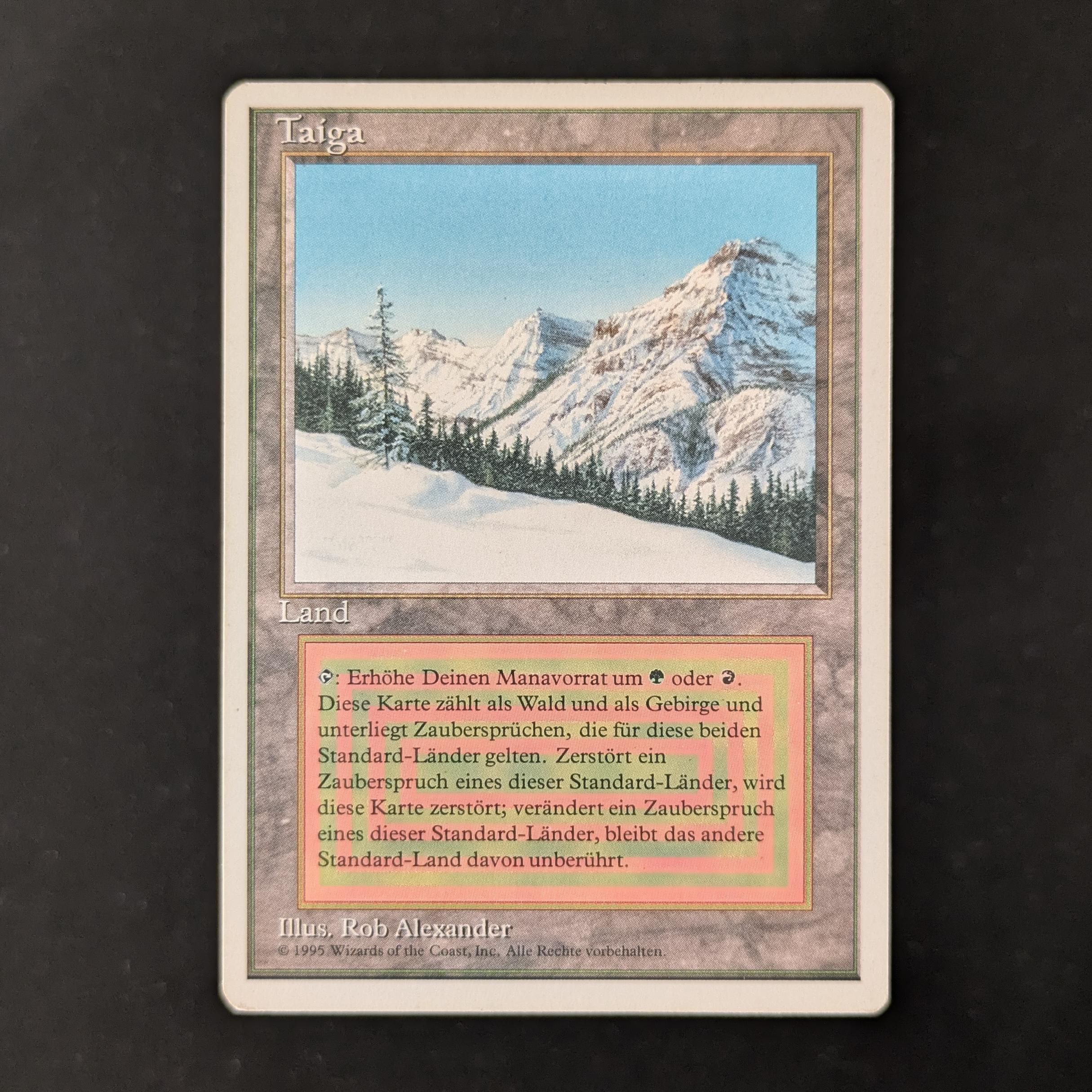 MTG Singles - Taiga - Foreign White Bordered - German - LP - 30226